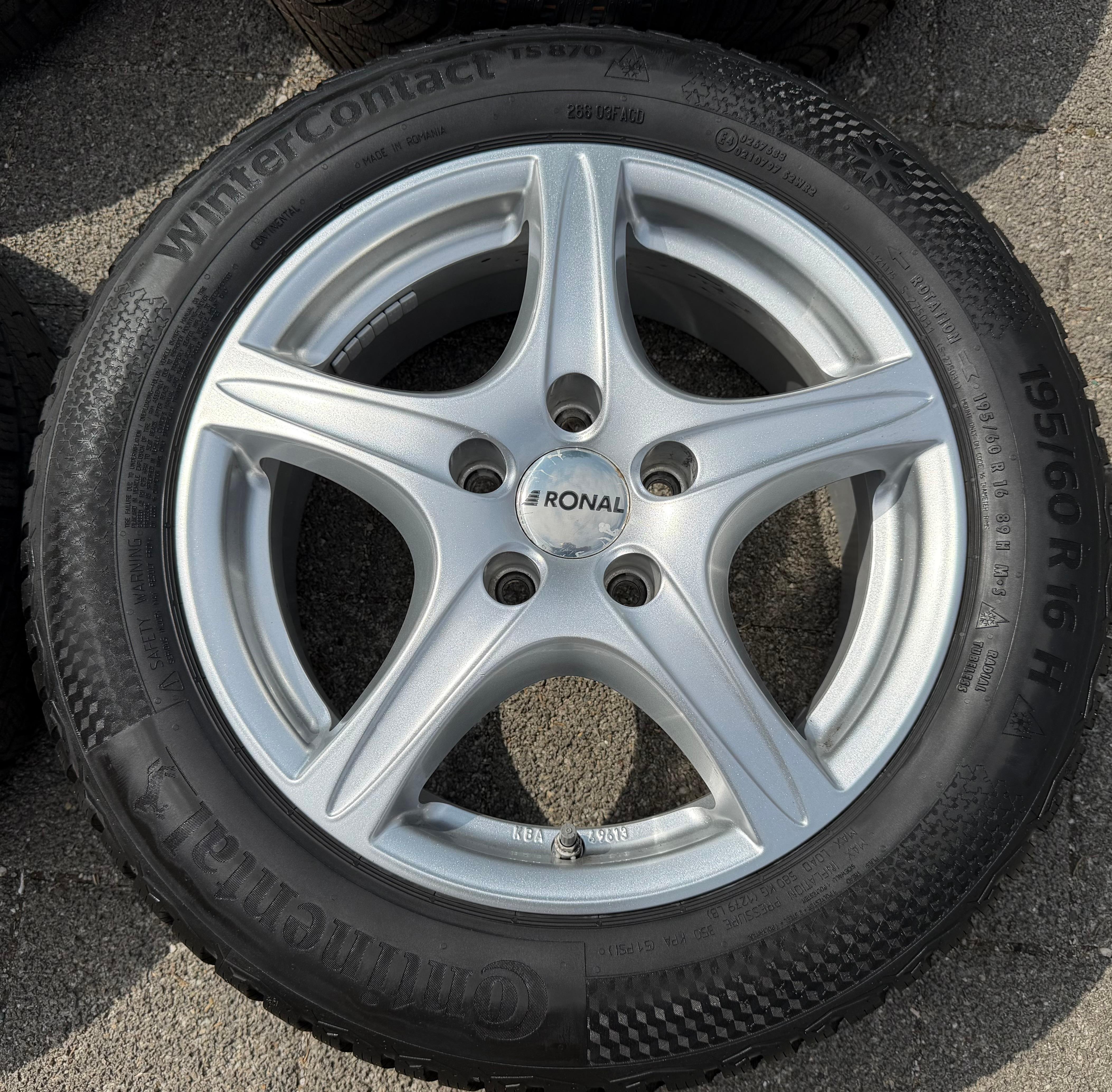 4 Alu Winterräder BMW 1ER Reihe F40 2ER Grand Coupe F44 195/60R16 89H RDKS Continental