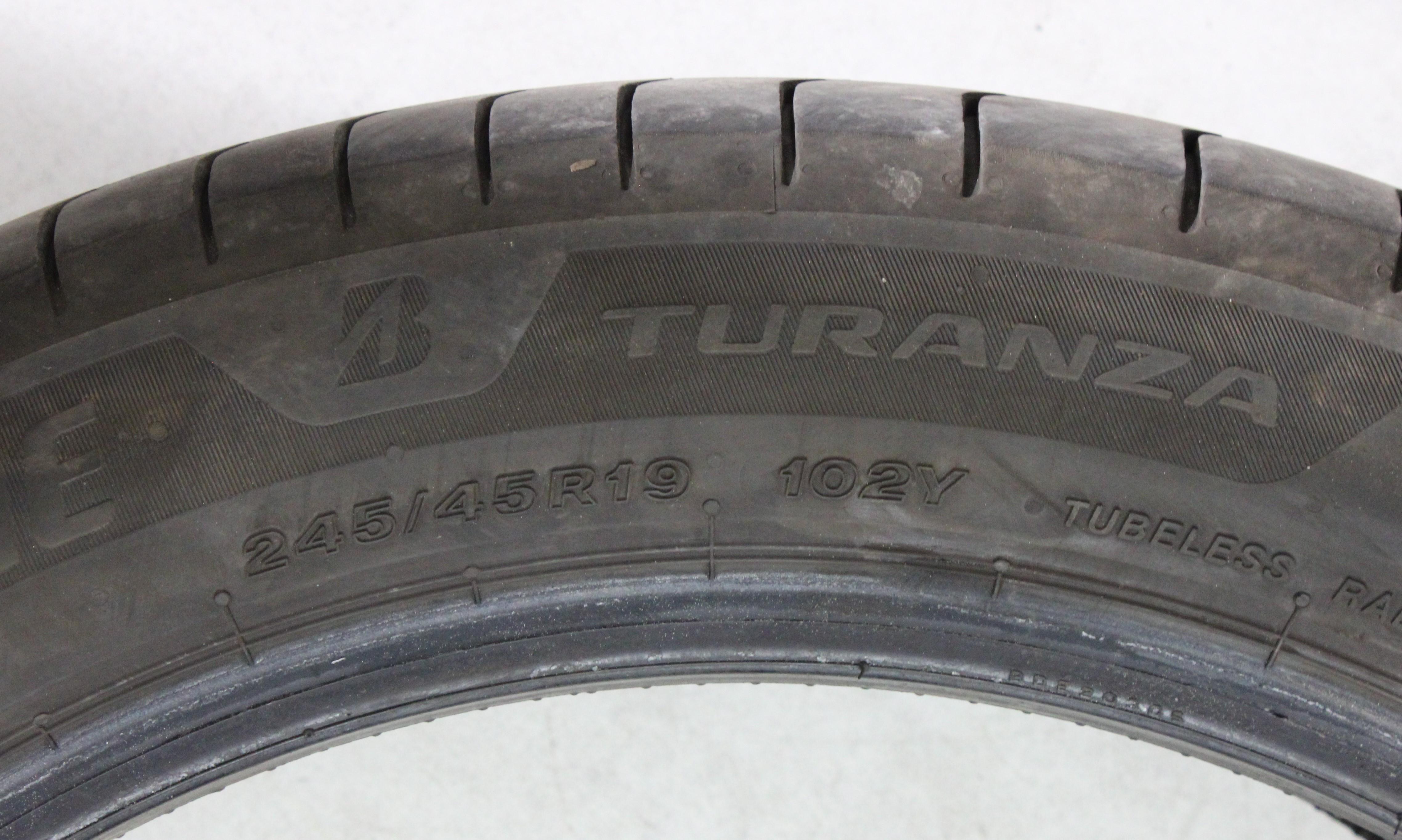 4 x 245/45R19 102Y Sommerreifen Bridgestone Turanza 6 Enliten * MO 4,5-5mm 3x2023/1x2024