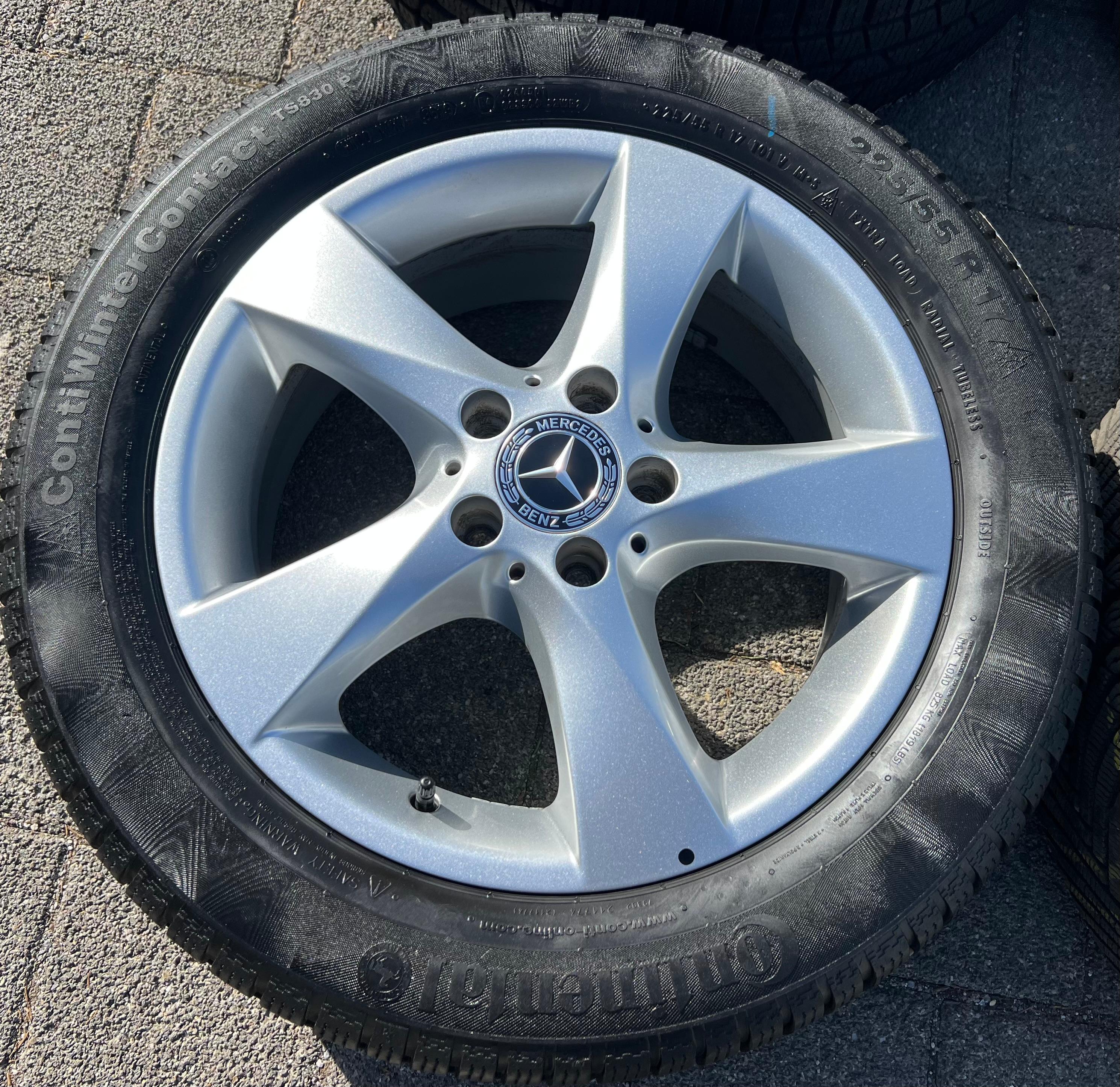4 ORIGINAL 17" ALU WINTERRÄDER MERCEDES V-KLASSE VITO W447 A4474012200 225/55R17