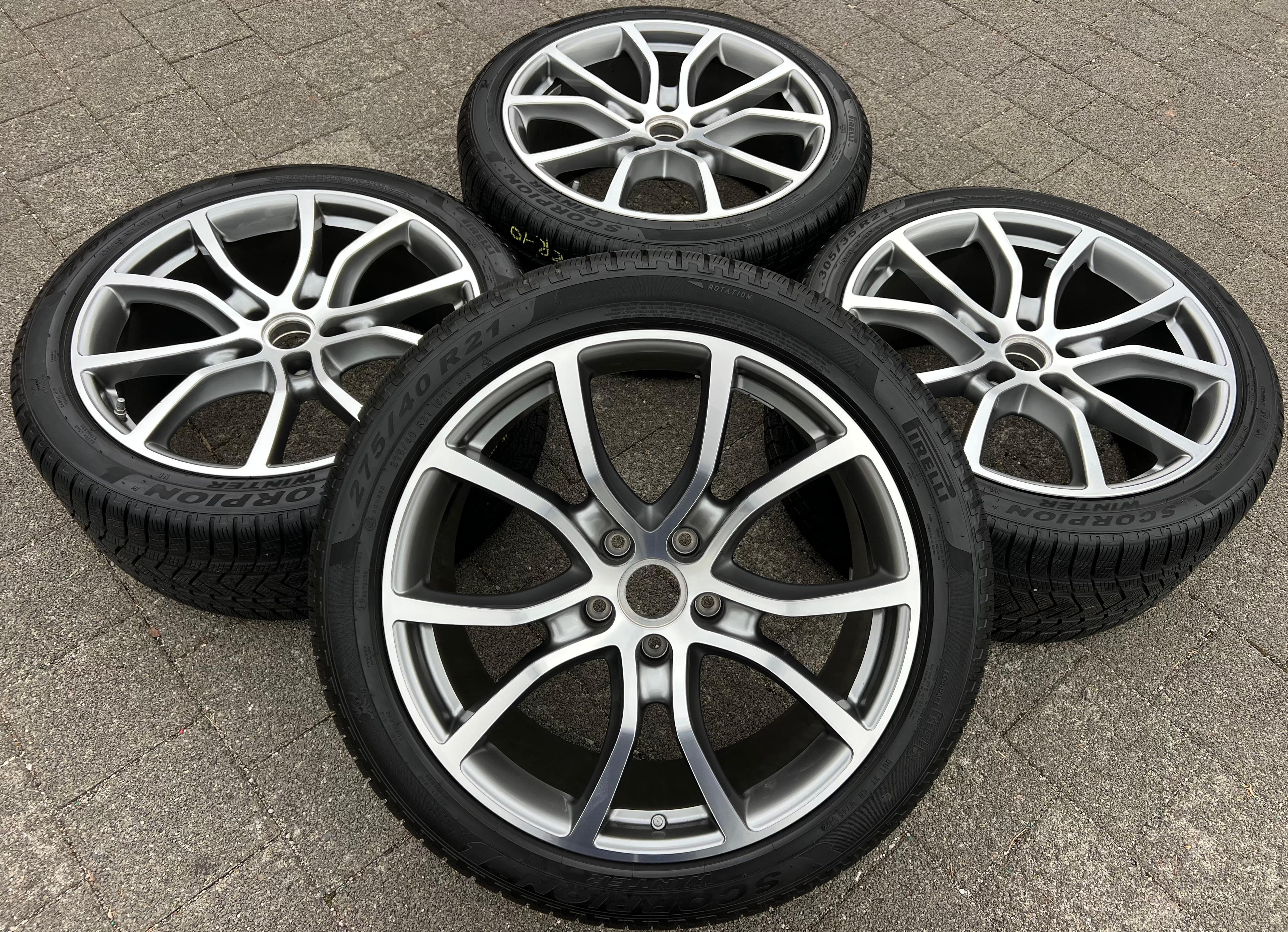 4 ORIGINAL 21" ALU WINTERRÄDER PORSCHE CAYENNE COUPE E3 9Y CONTINENTAL TOP