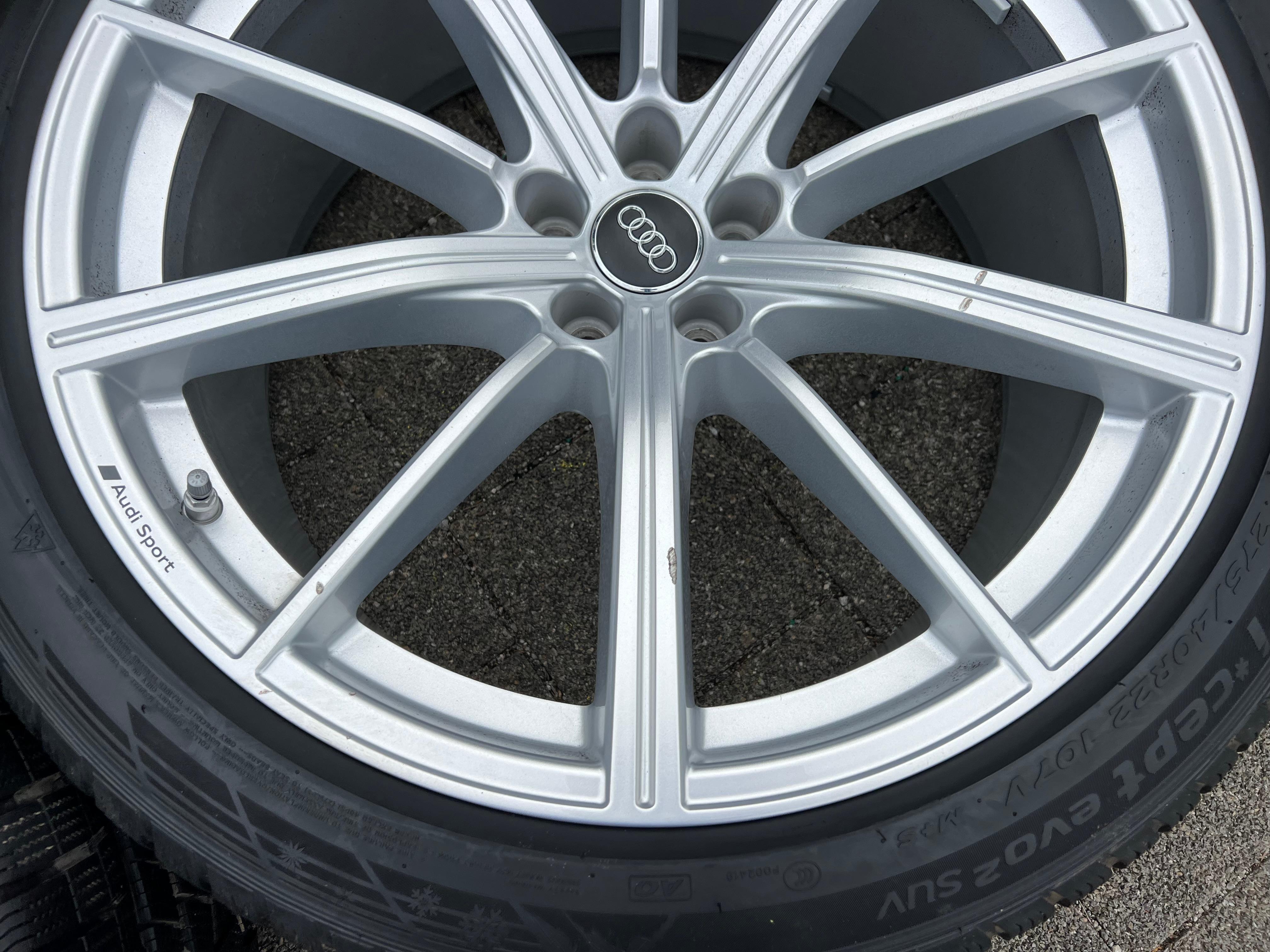 4 RUEDAS DE INVIERNO ORIGINALES DE ALEACIÓN DE 22" PARA AUDI RSQ8 Q8 4M 4M8601025AM 275/40R22 107V RDKS
