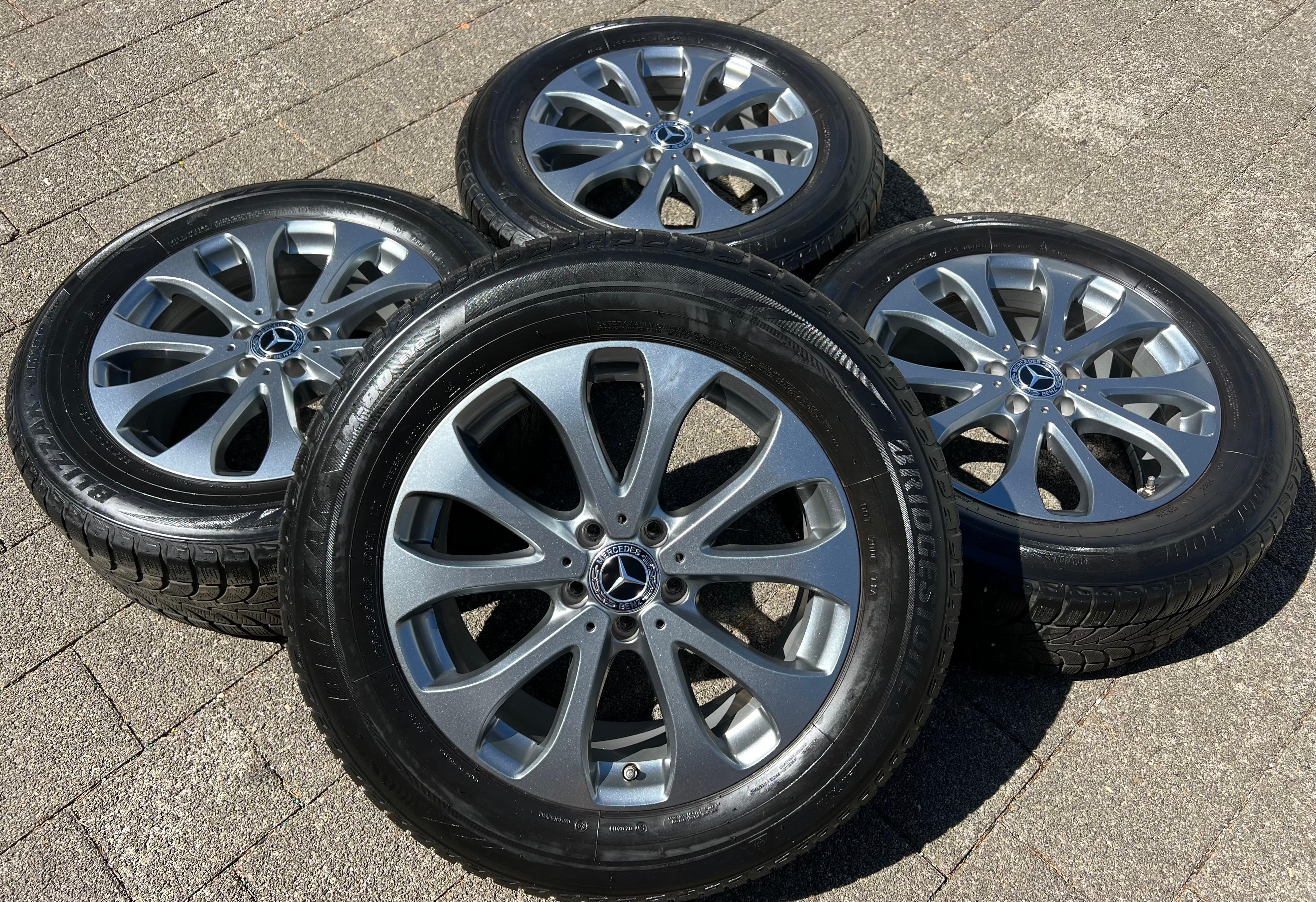 4 ORIGINAL ALU 18" WINTERRÄDER MERCEDES GLC X253 C253 235/60R18 103H RDKS