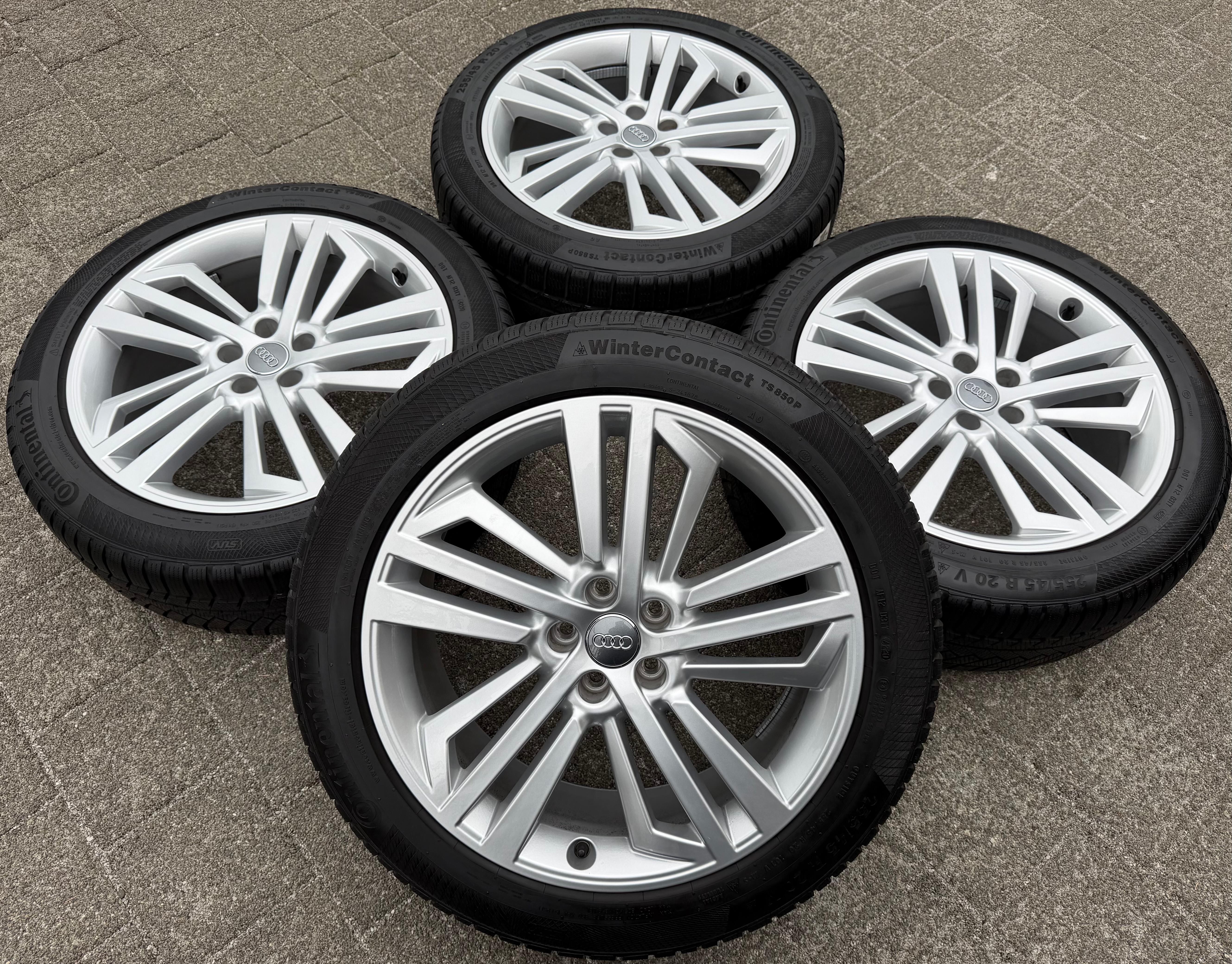 4 ORIGINAL 20" ALU WINTERRÄDER AUDI Q5 SQ5 FY 80A601025L 255/45R20 101V CONTINENTAL