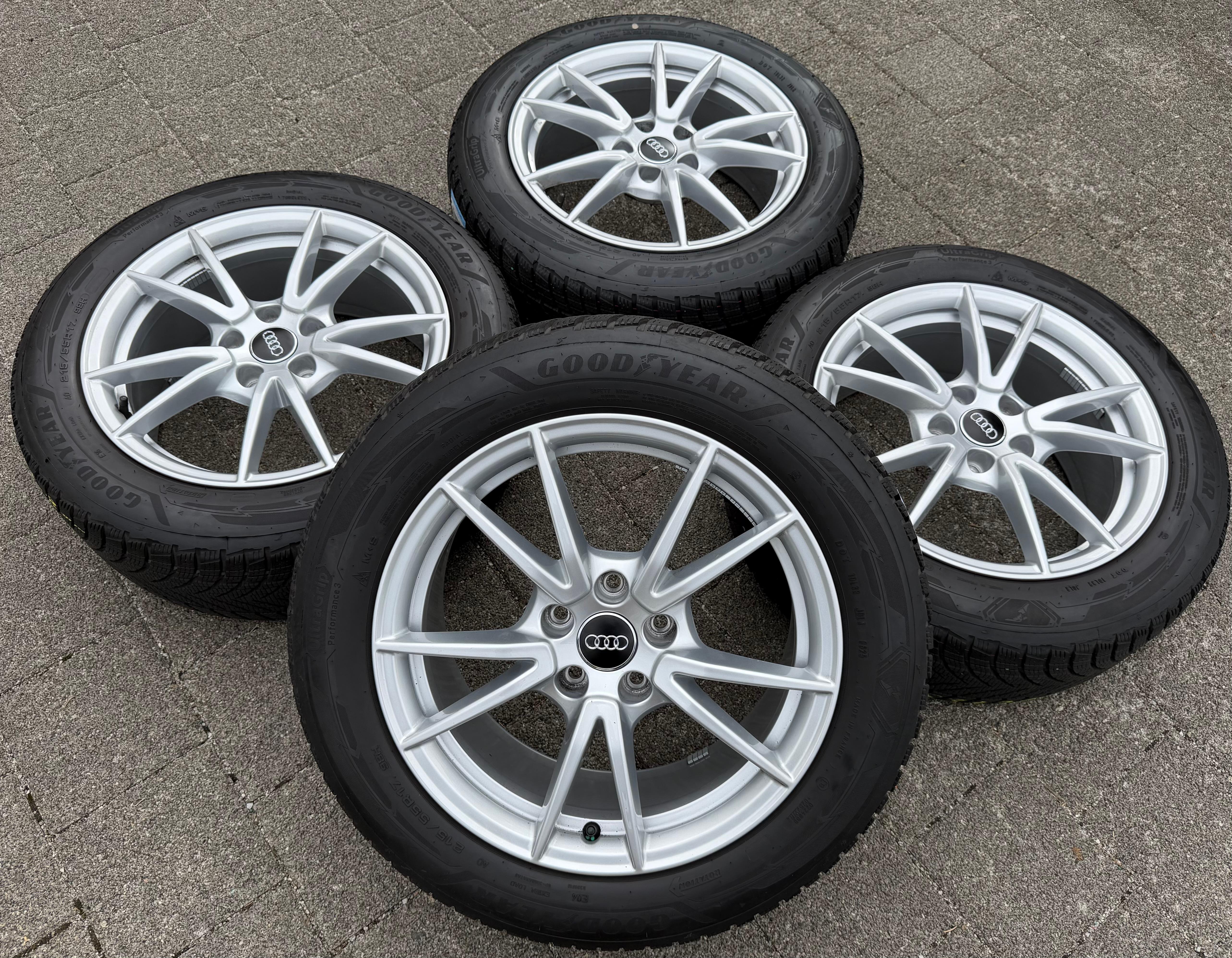 4 ORIGINAL 17" ALU WINTERRÄDER AUDI A5 S5 F2 B10 8B3601025A 215/55R17 98H 2025