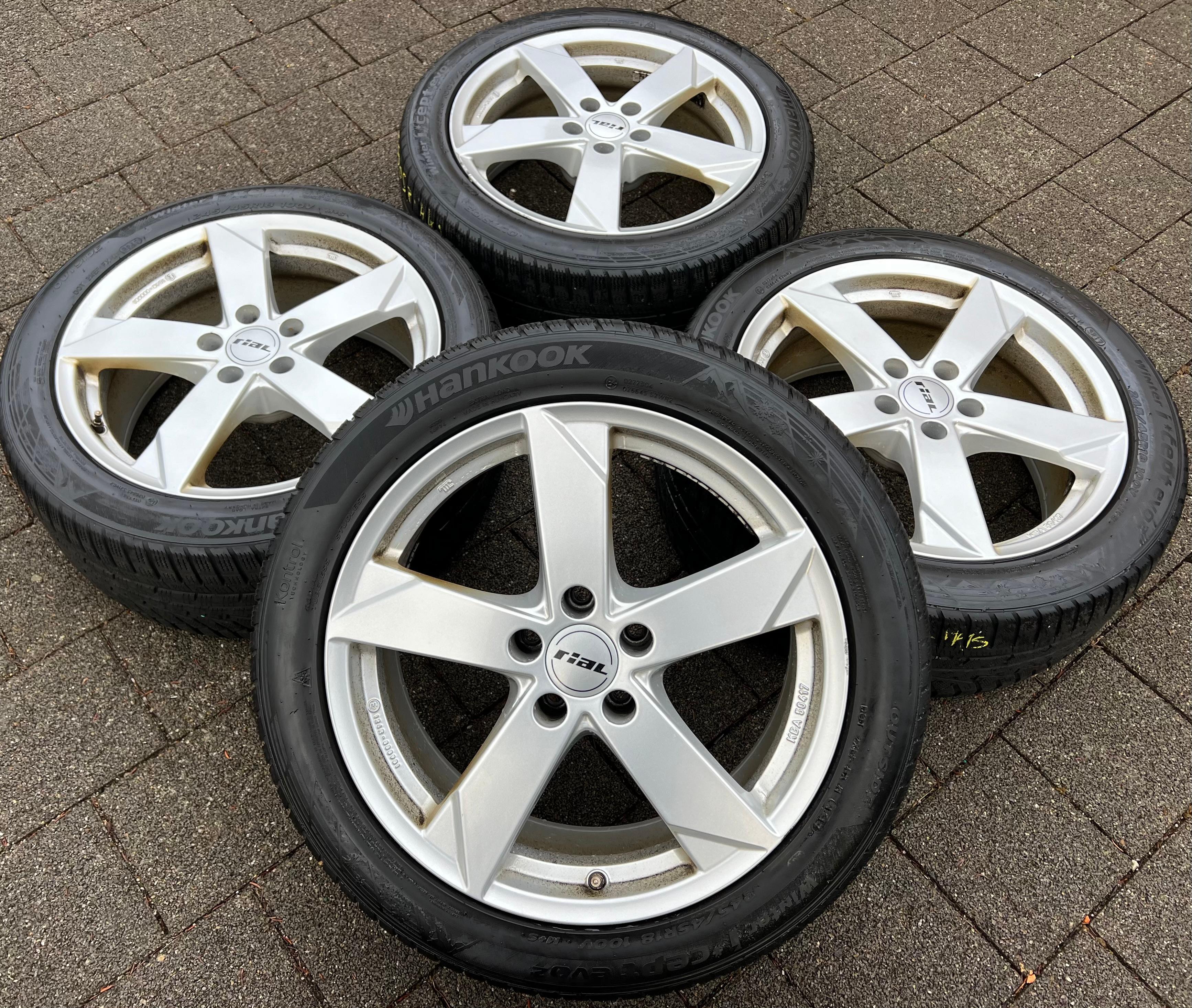 4 RIAL 18" JANTES ALU AUDI A4 8K A5 B8 A6 4G A8 4H Q5 8R FY 8x18 ET31 FREIHAUS