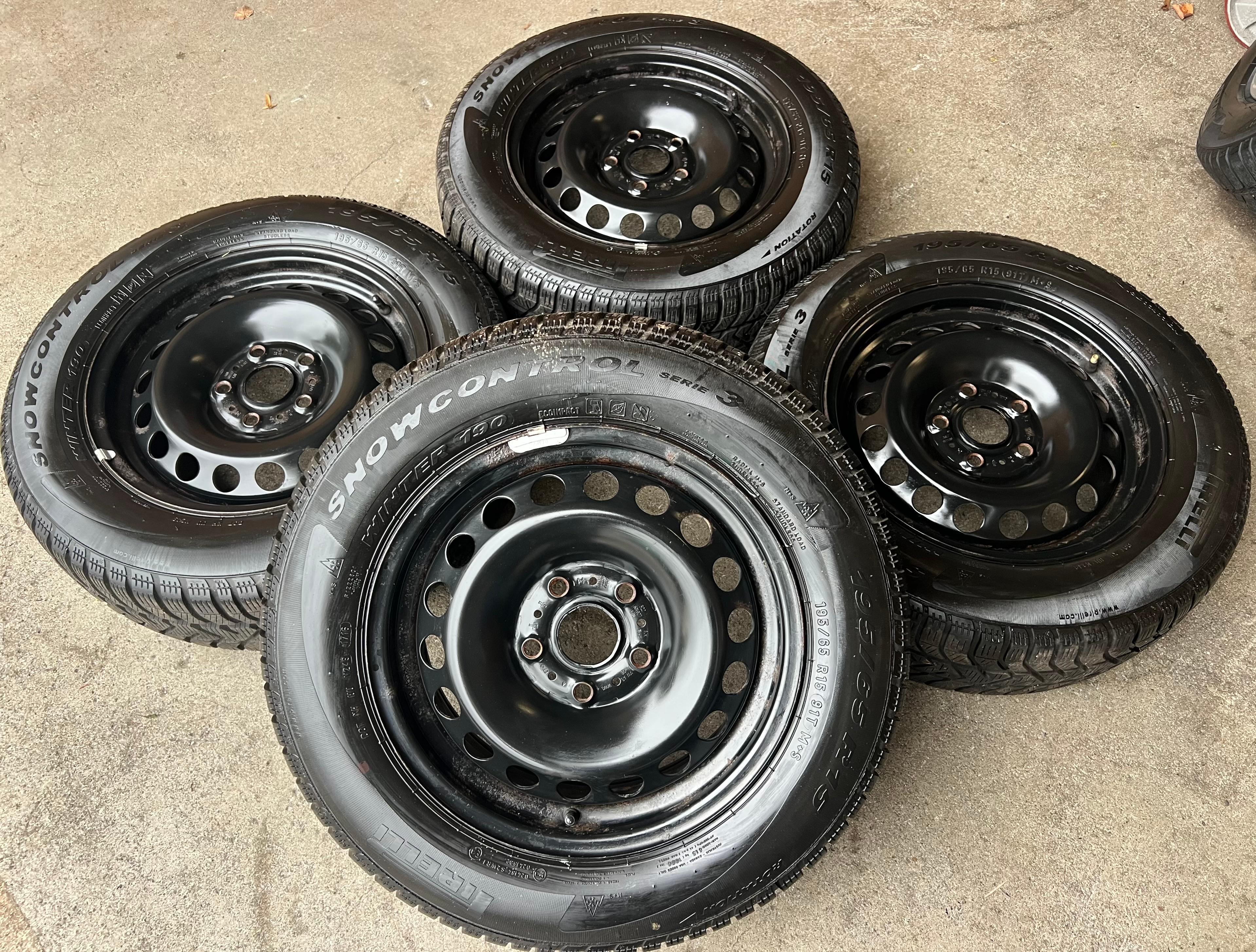 4 WINTERRÄDER VW GOLF 7 8 SKODA OCTAVIA 3 5E SEAT LEON 5F KL CONTI 195/65R15 91T