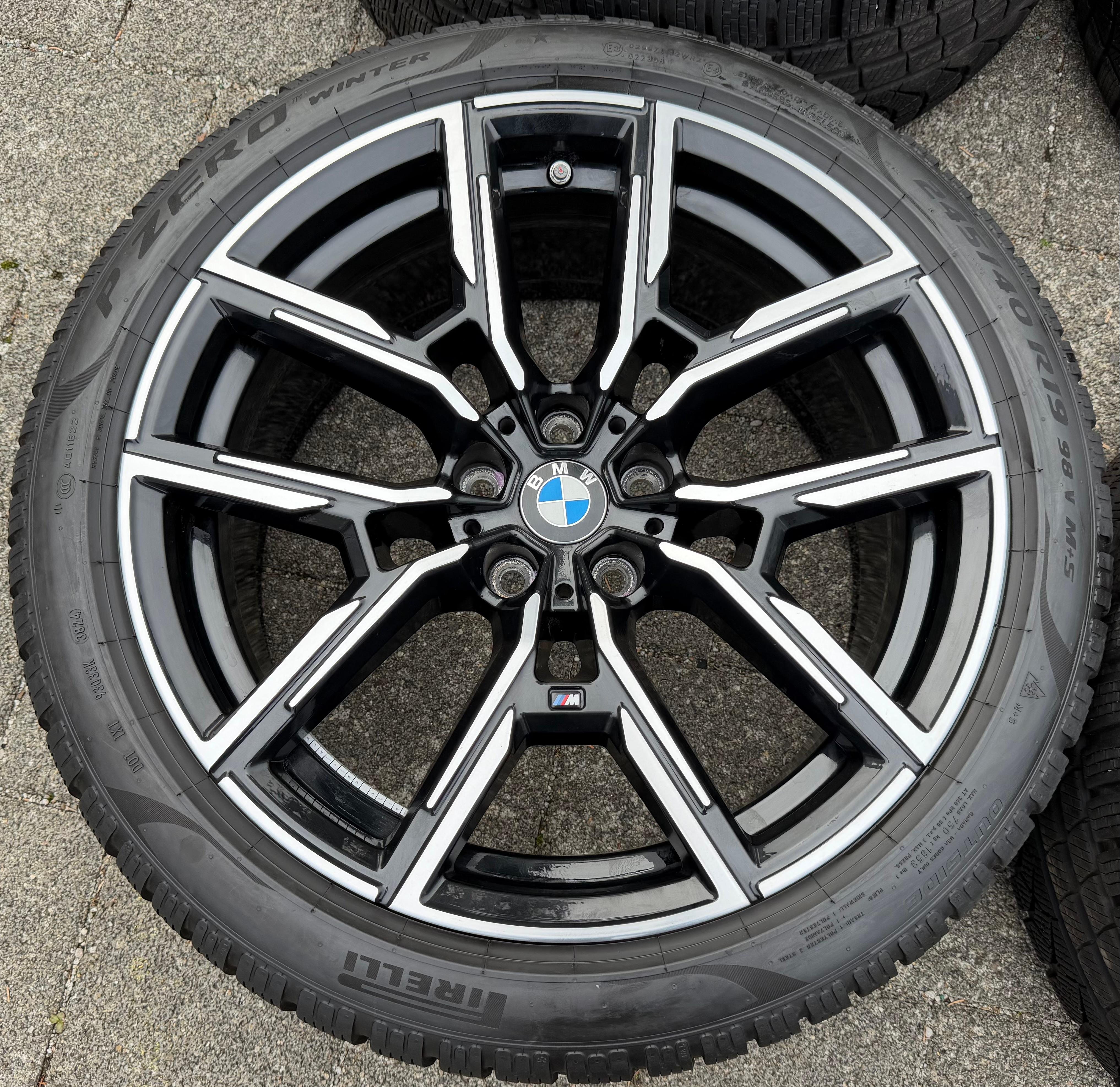 4 originele 19" lichtmetalen winterwielen BMW 4-serie Gran Coupé G26 i4 STYLING 859M M859