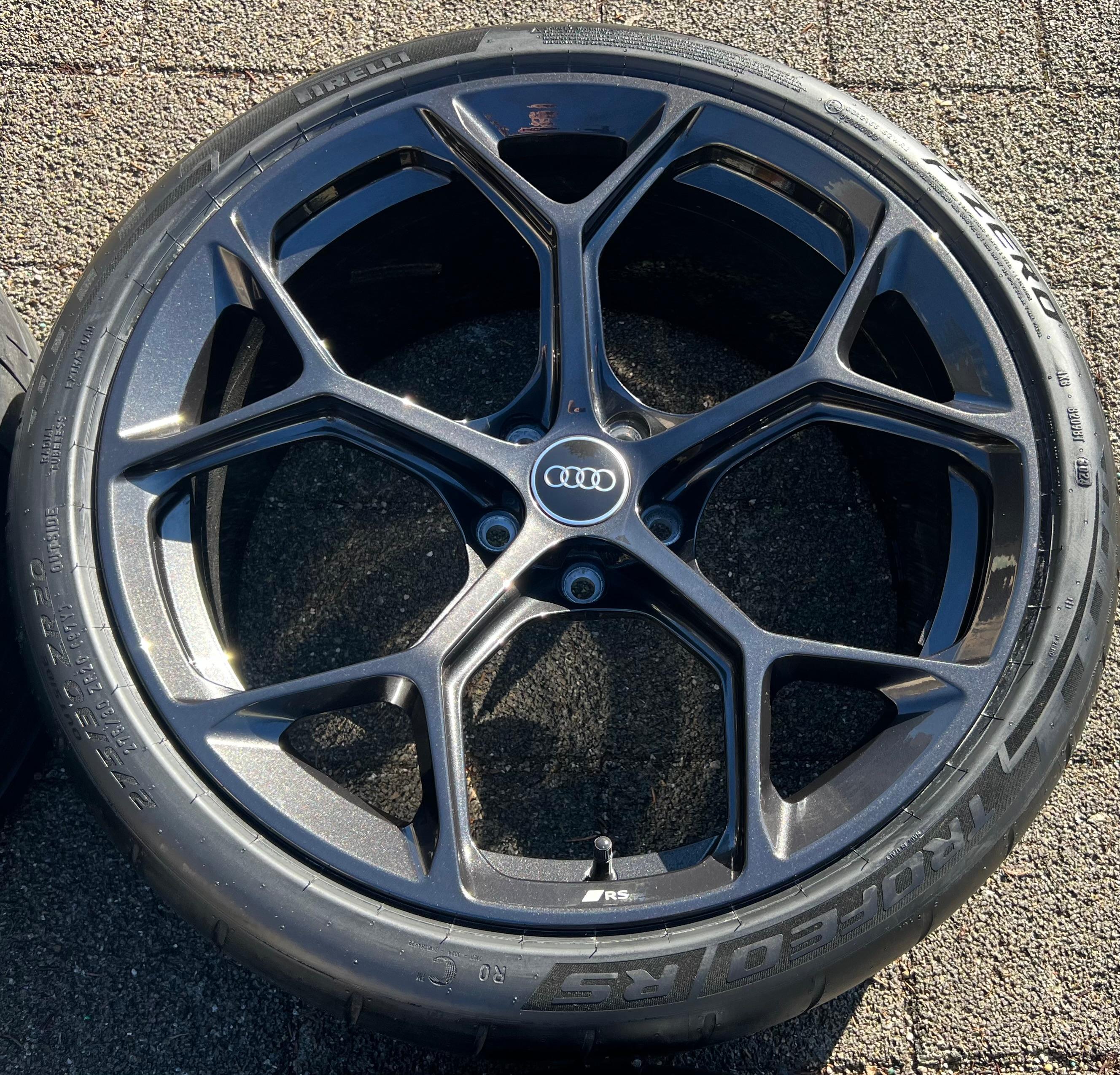 4 ORIGINELE 20" ALU-ZOMERWIELEN AUDI RS4 RS5 8W 275/30R20 97Y 8W0601025GJ GRATIS VERZENDING