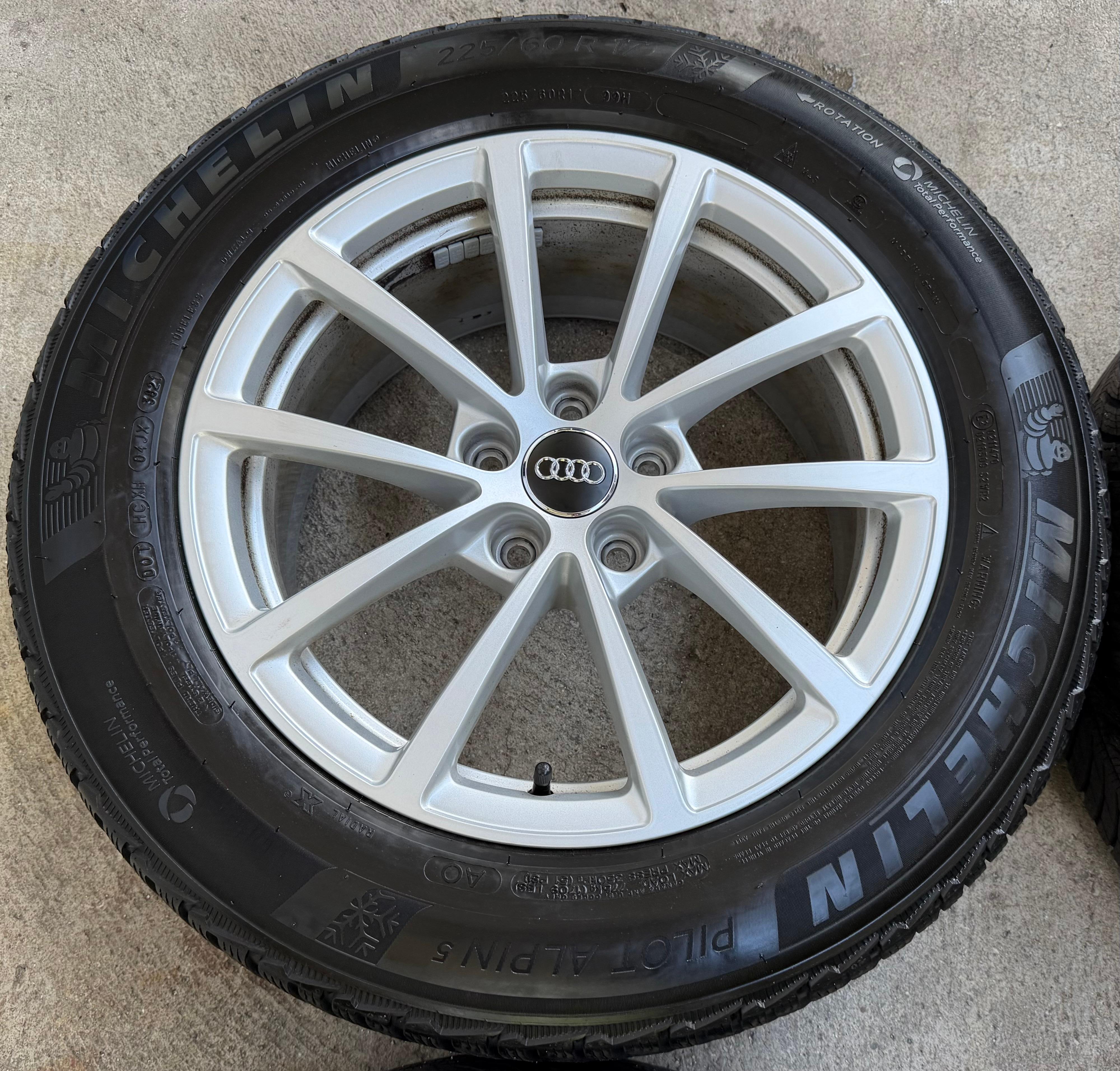4 Original 17" Alu Winterräder Audi A6 4K C8 F2 225/60R17 99H 4K0601025 Michelin