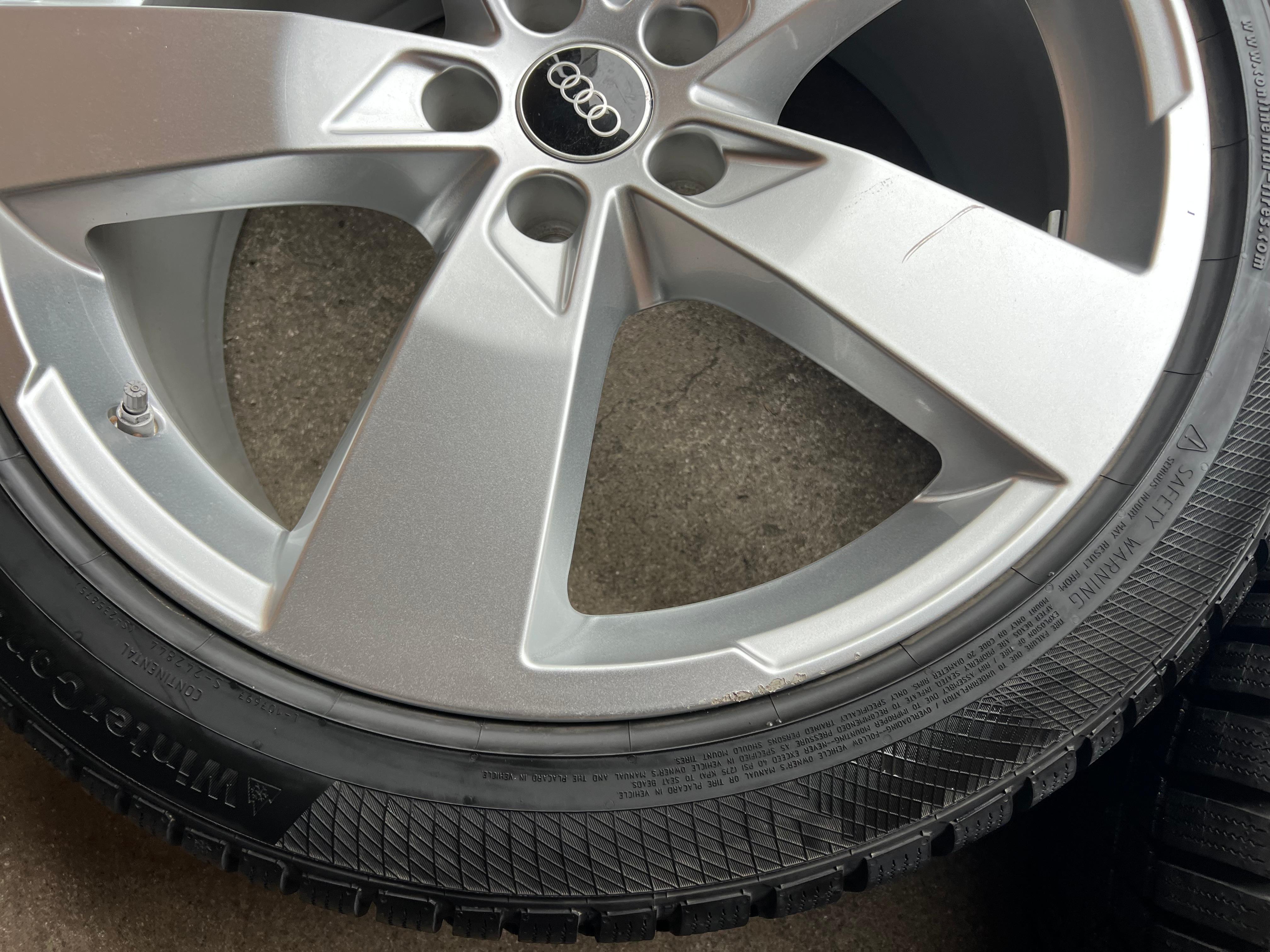 4 RUOTE IN LEGA ORIGINALI DA 20" PER L'INVERNO AUDI A6 S6 C8 4K0601025K 2022 255/40R20 101W CONTINENTAL