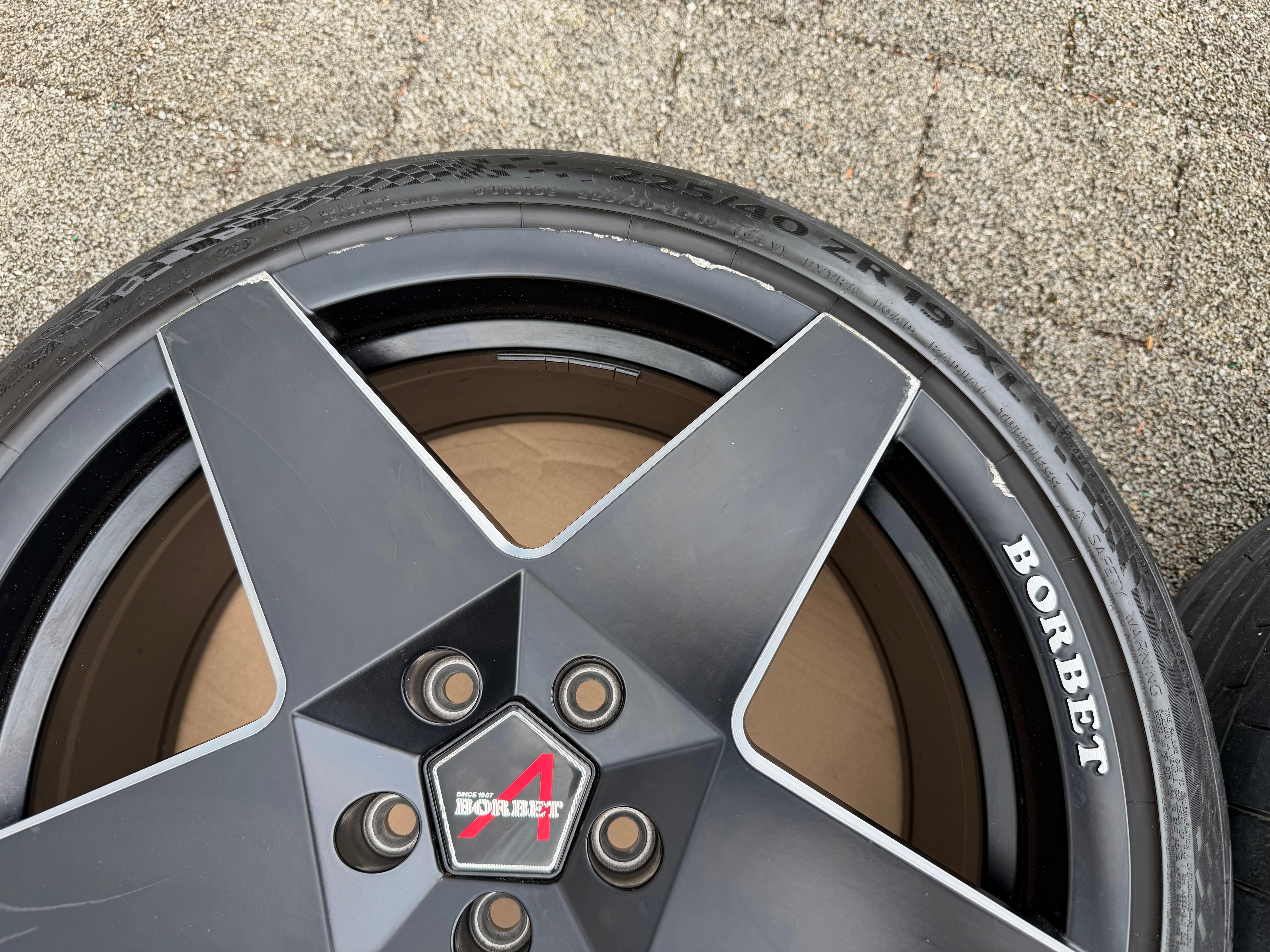 4 Borbet 19" Alufelgen Audi A8 Q2 Q3 VW Tiguan Seat Alhambra Ateca Skoda Kodiaq