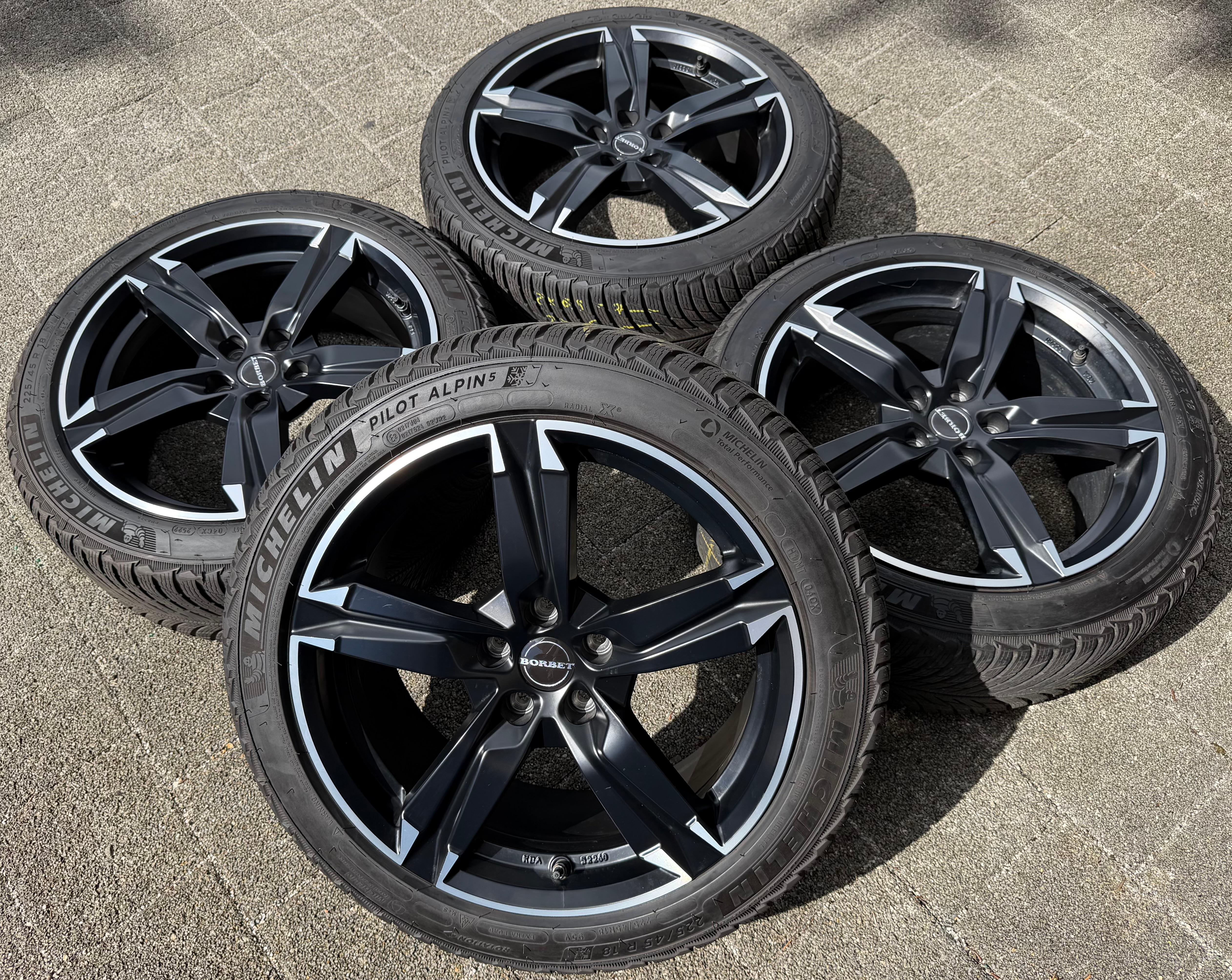 4 Alu 18" Winterräder Volvo V70 V40 CC S80 Jaguar XE Ford Puma Focus Mondeo RDKS