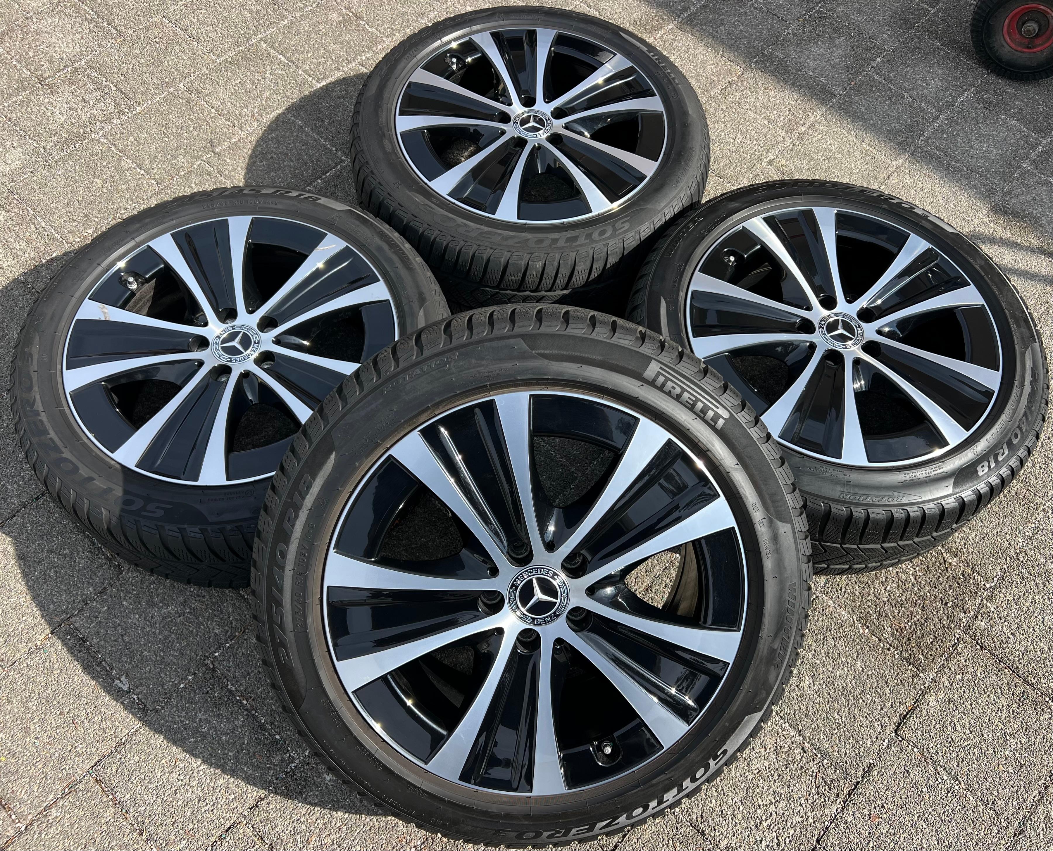 4 ORIGINAL 18" ALUFELGEN MERCEDES E-KLASSE W213 8x18 ET43 9x19 ET52,5 FREIHAUS