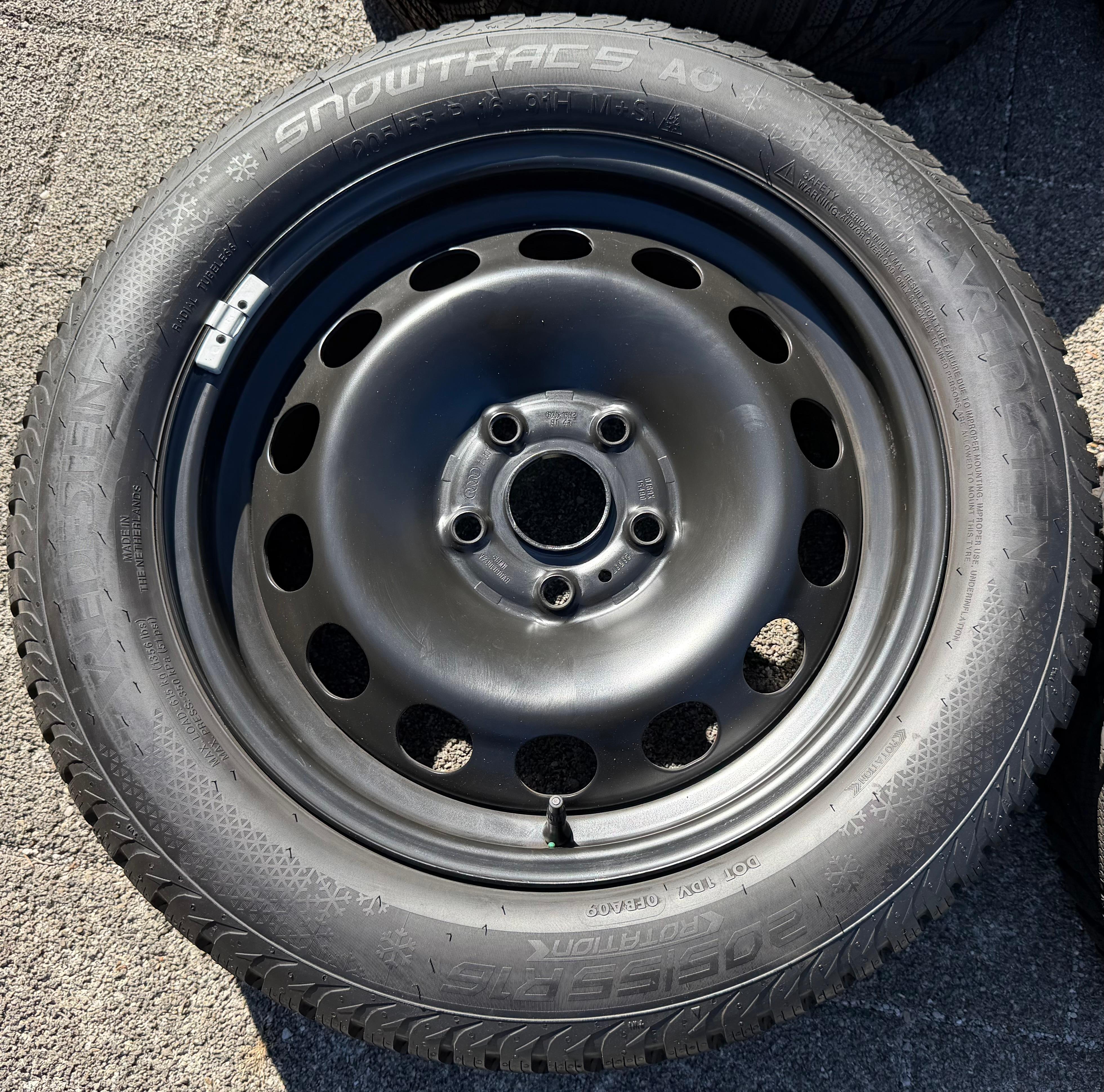 4 ruedas de invierno Audi A3 8V Sportback Cabrio 205/55R16 91H Vredestein 8V0601027A 2021