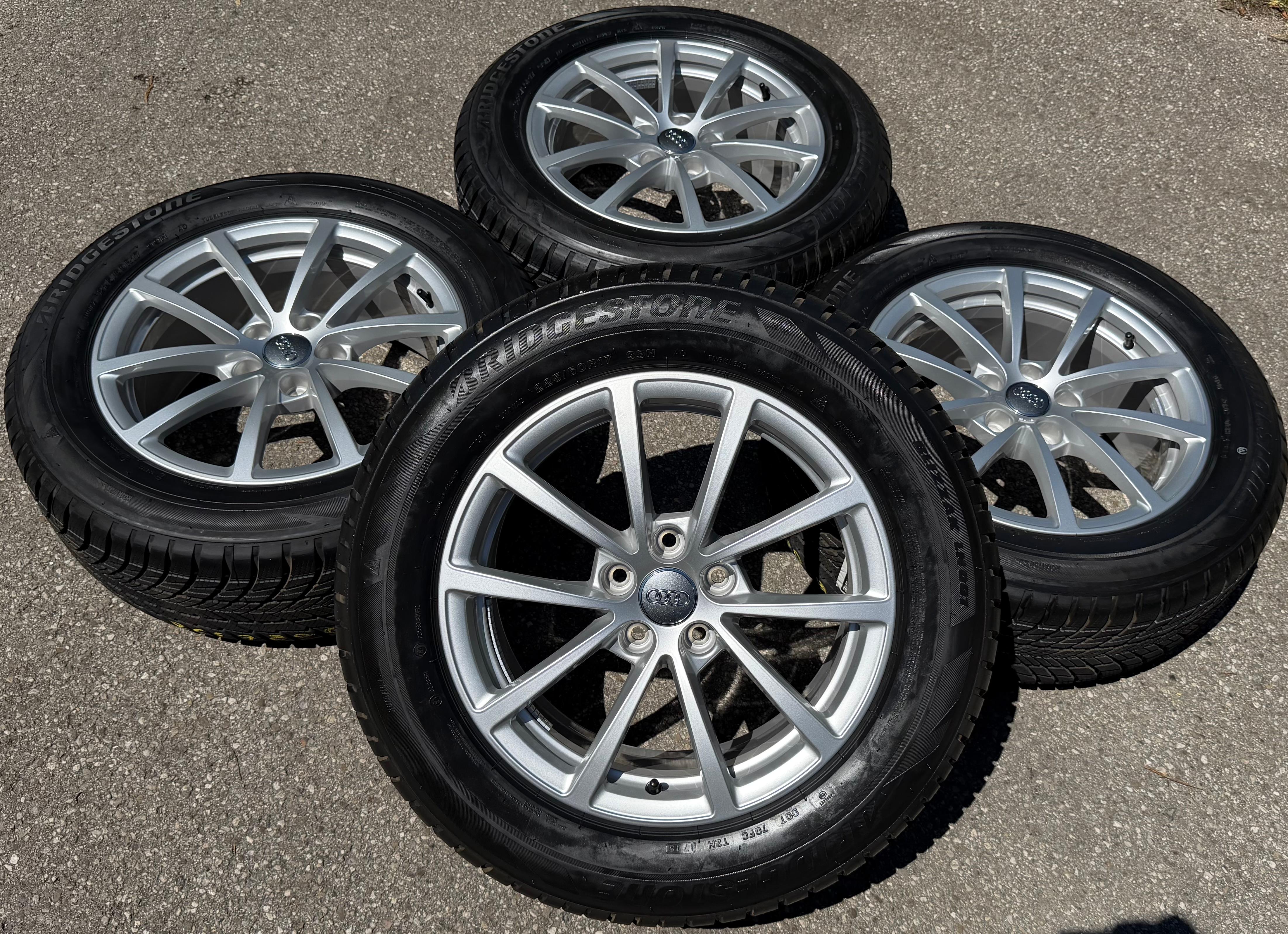 4 Original 17" Alu Winterräder Audi A6 4K C8 F2 225/60R17 99H 4K0601025 Bridgestone