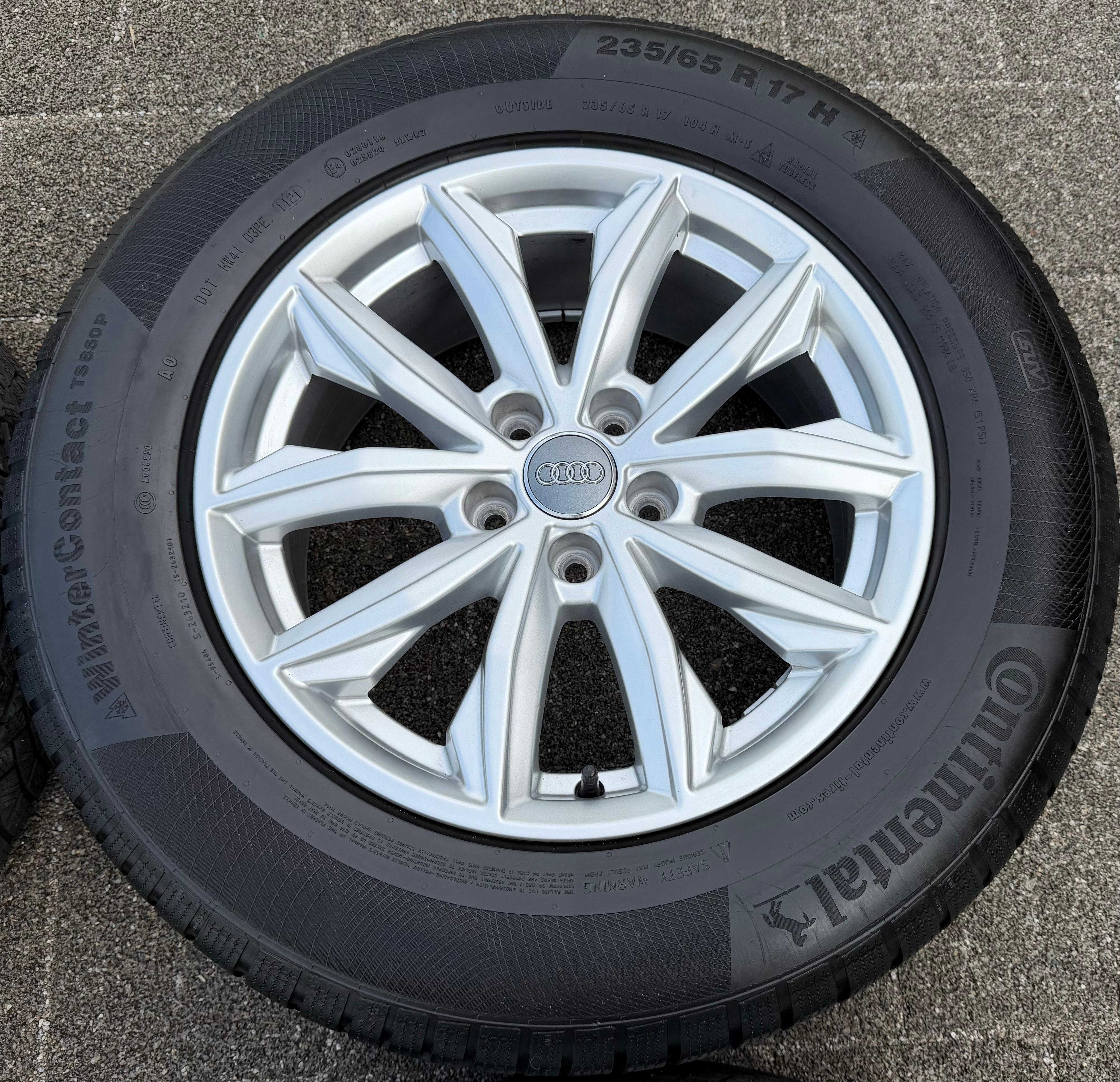 4 Original 17" Alu Winterräder Audi Q5 FY 80A601025J 7x17 ET34 235/65R17 104H 2021