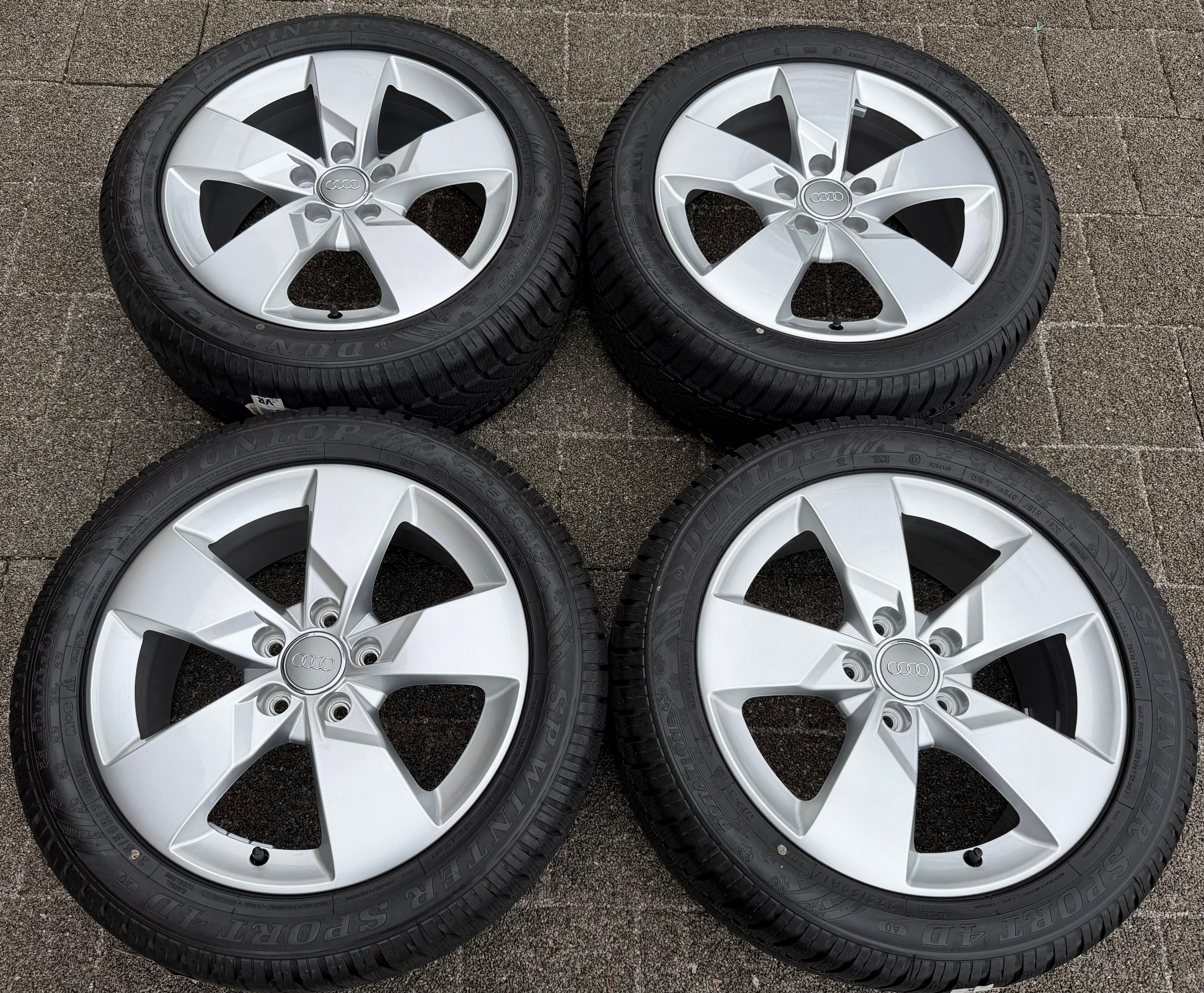 4 Orignal 17" Alu Winterräder Audi TT 8S 225/50R17 94H Dunlop 8S0601025J