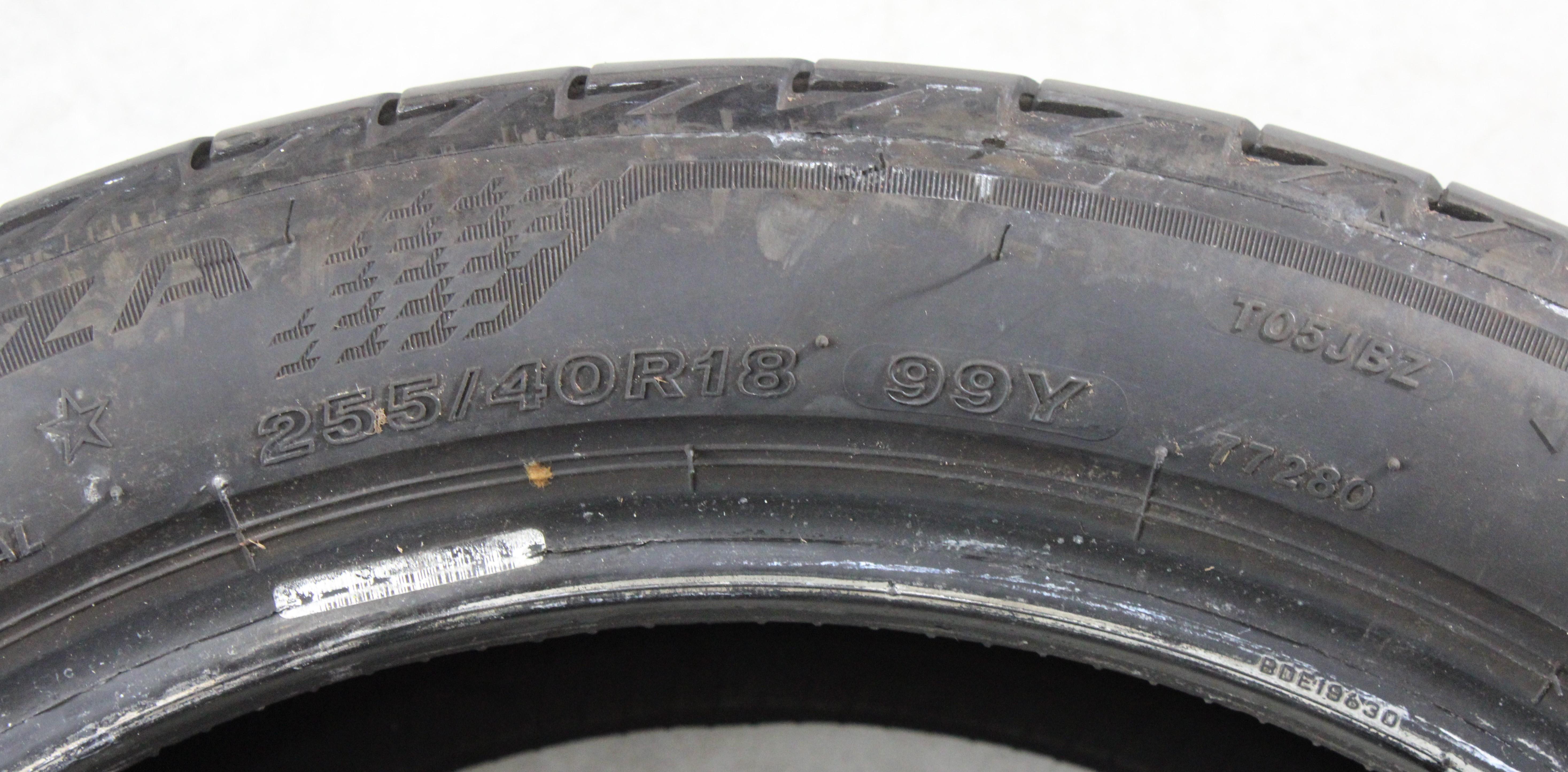1 x 255/40R18 99Y Sommerreifen Bridgestone Turanza T005 * 5-5,5mm 2024