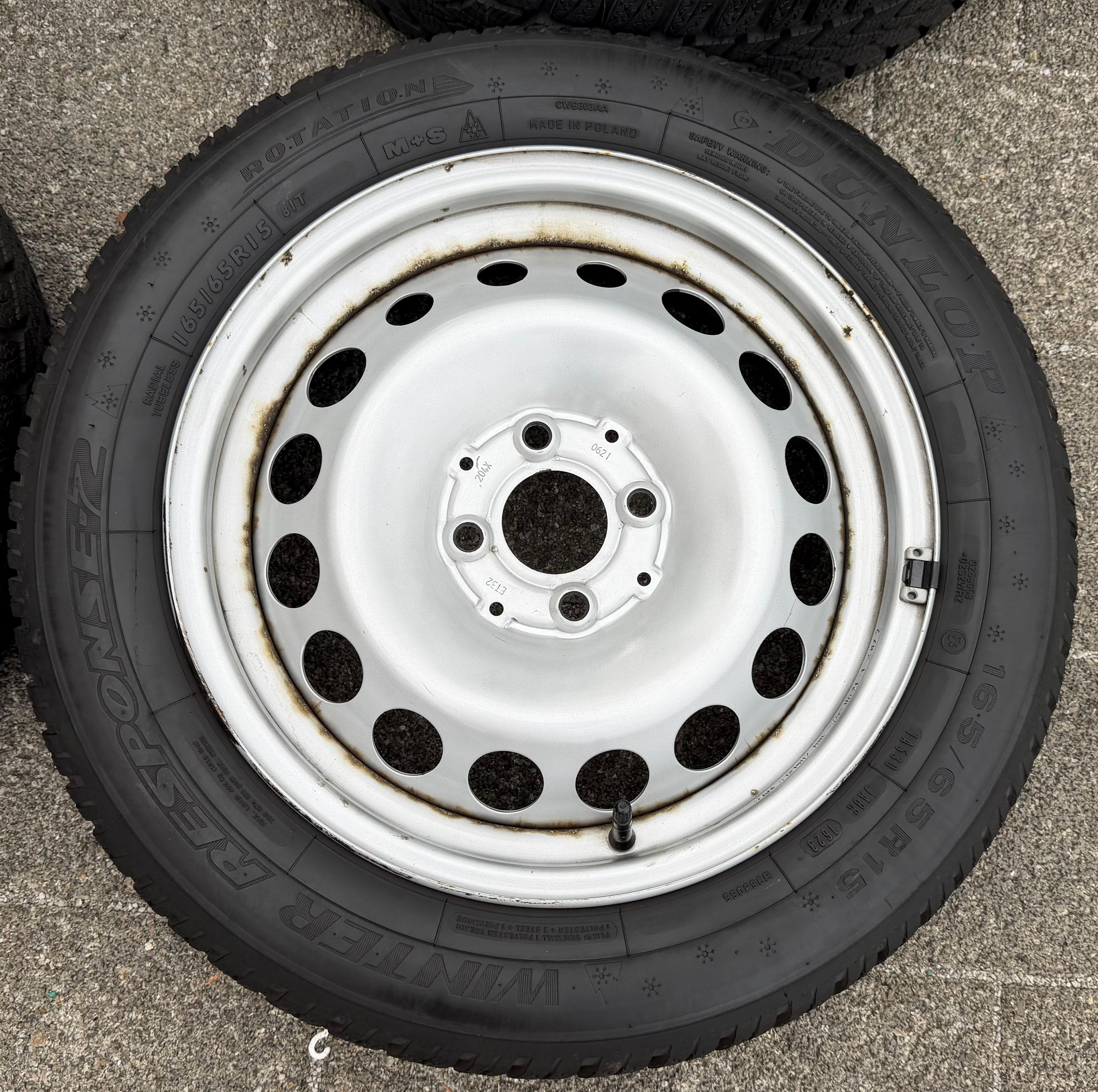 4 Original Winterräder Smart 453 165/65R15 81T 185/60R15 84T Dunlop RDKS