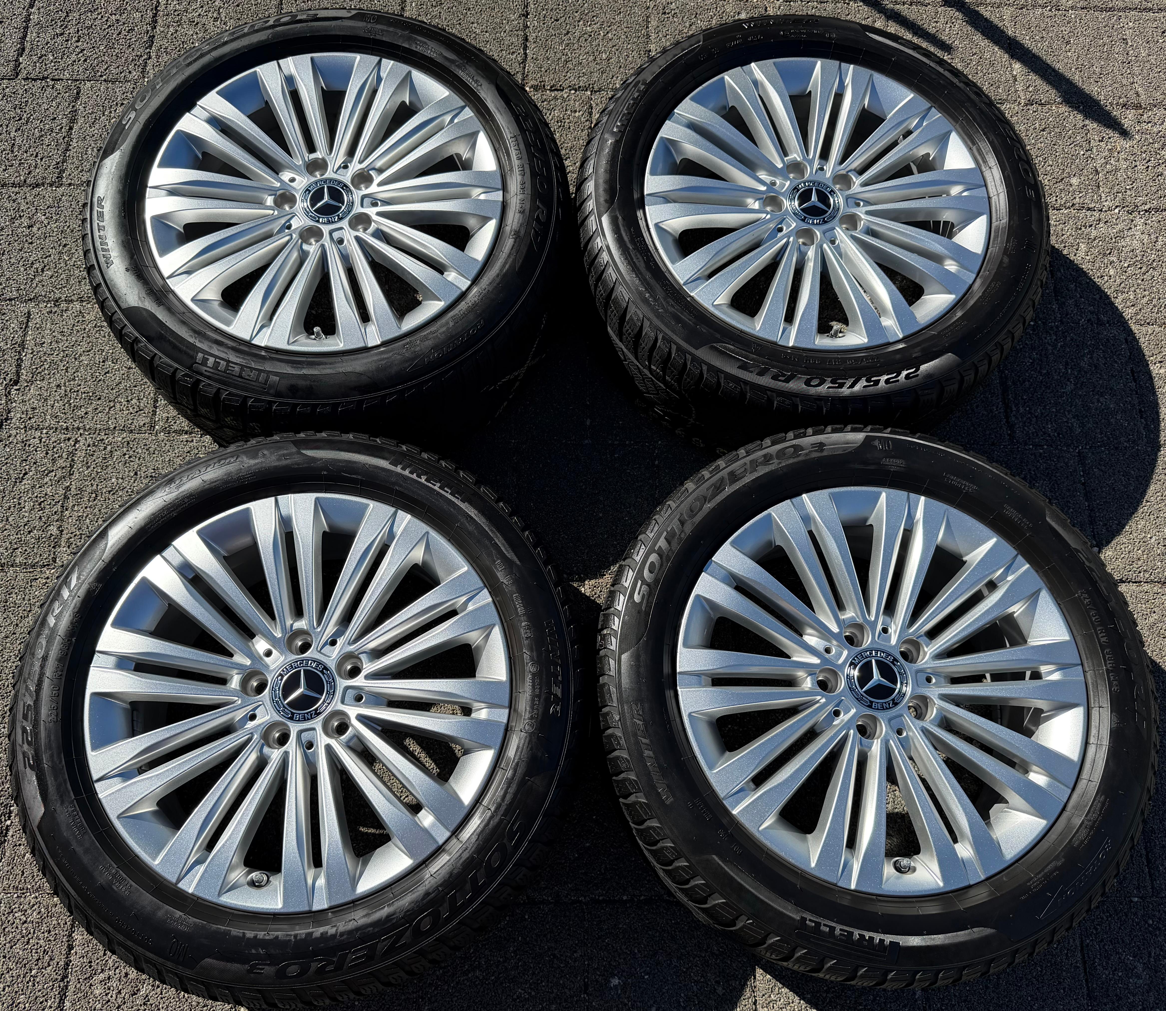 4 Original 17" Alu Winterräder Mercedes C-Klasse W206 A2064014400 2024 Pirelli