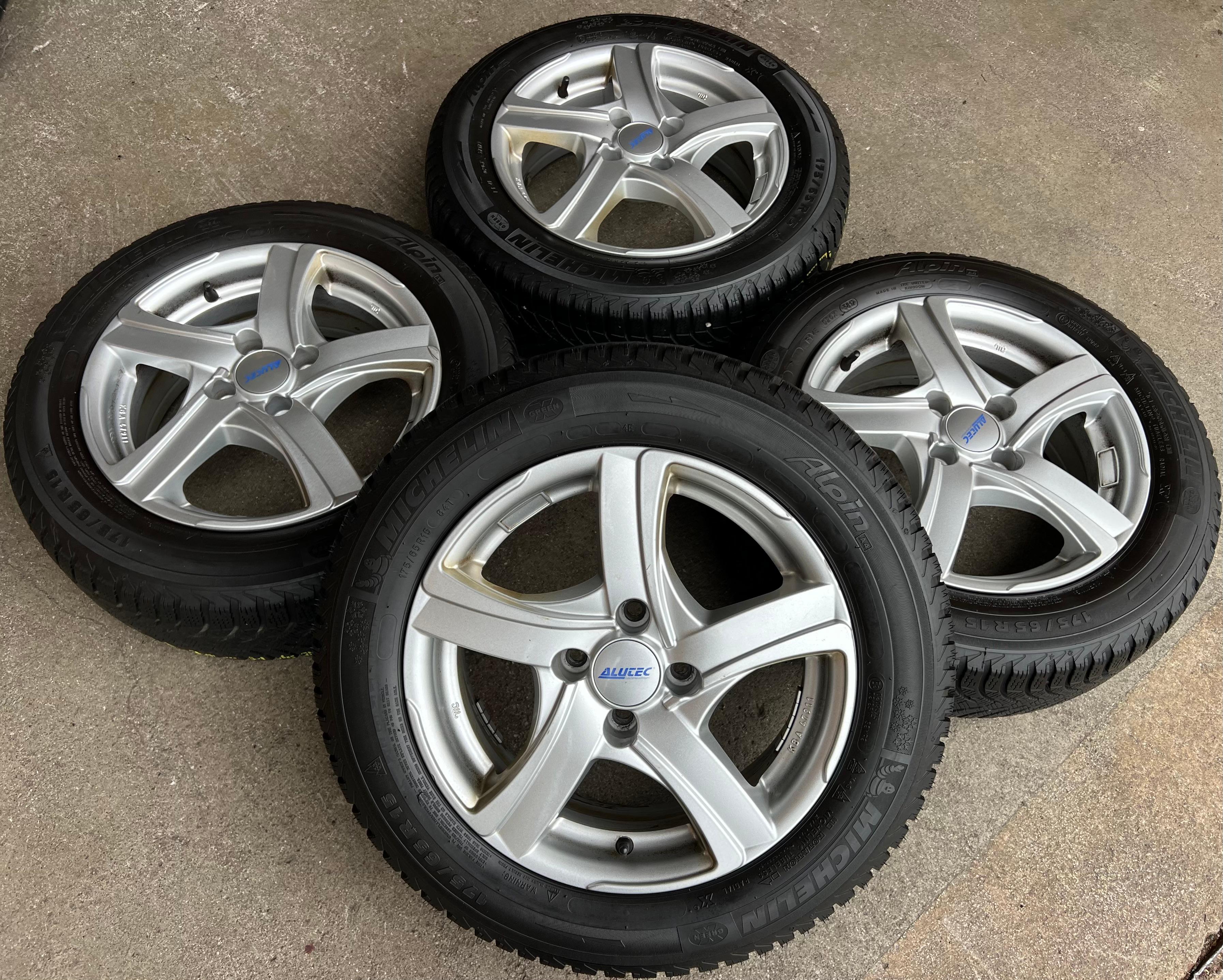 4 ALU WINTERRÄDER MINI ONE R50 R51 R52 R56 HONDA INSIGHT JAZZ 175/65R15 84T