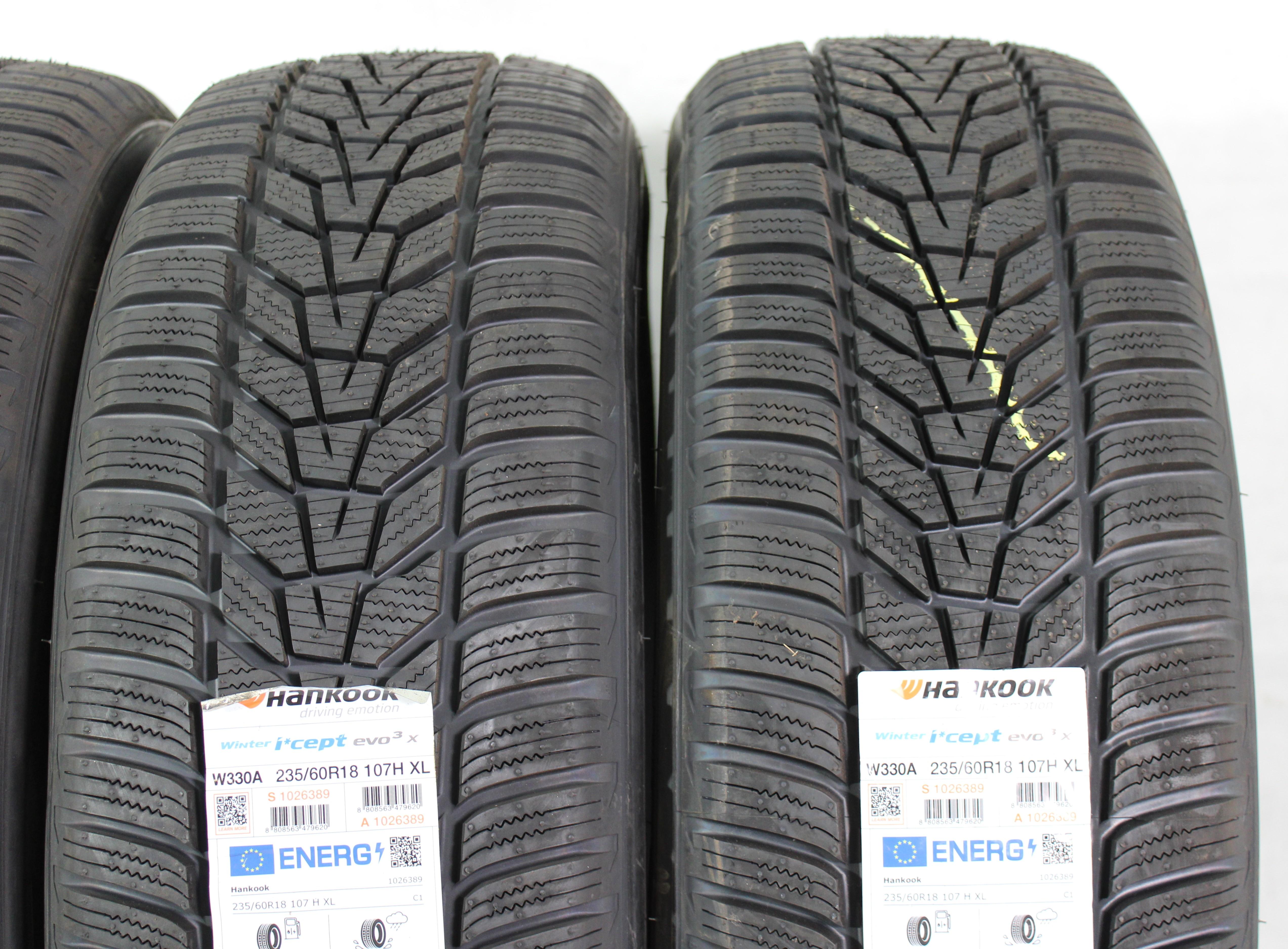 4 x 235/60R18 107H Winterreifen Hankook Winter I*Cept Evo 3 X 2022 NEU Freihaus