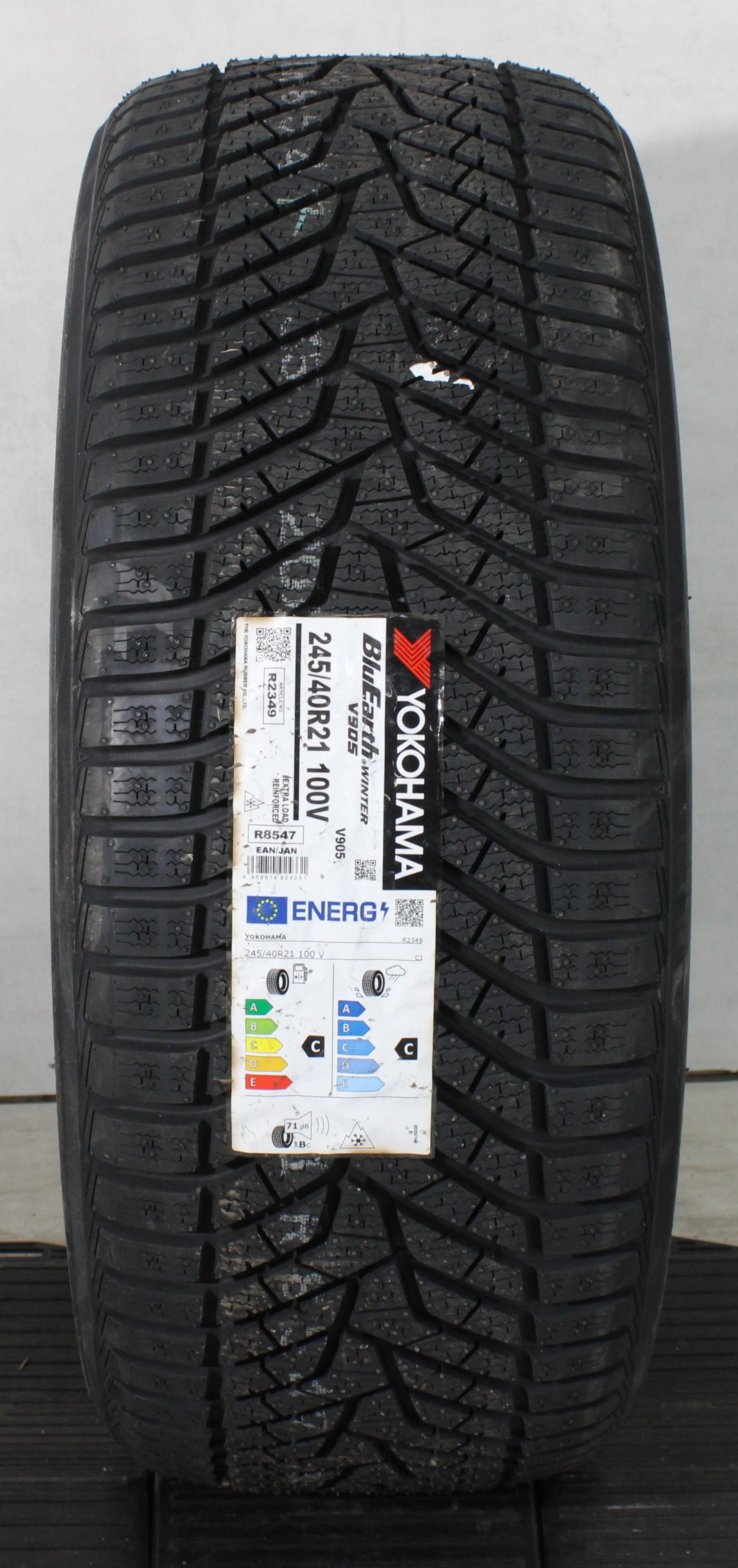 1 x 245/40R21 100V Winterreifen Yokohama BluEarth Winter V905 2024 XL NEU