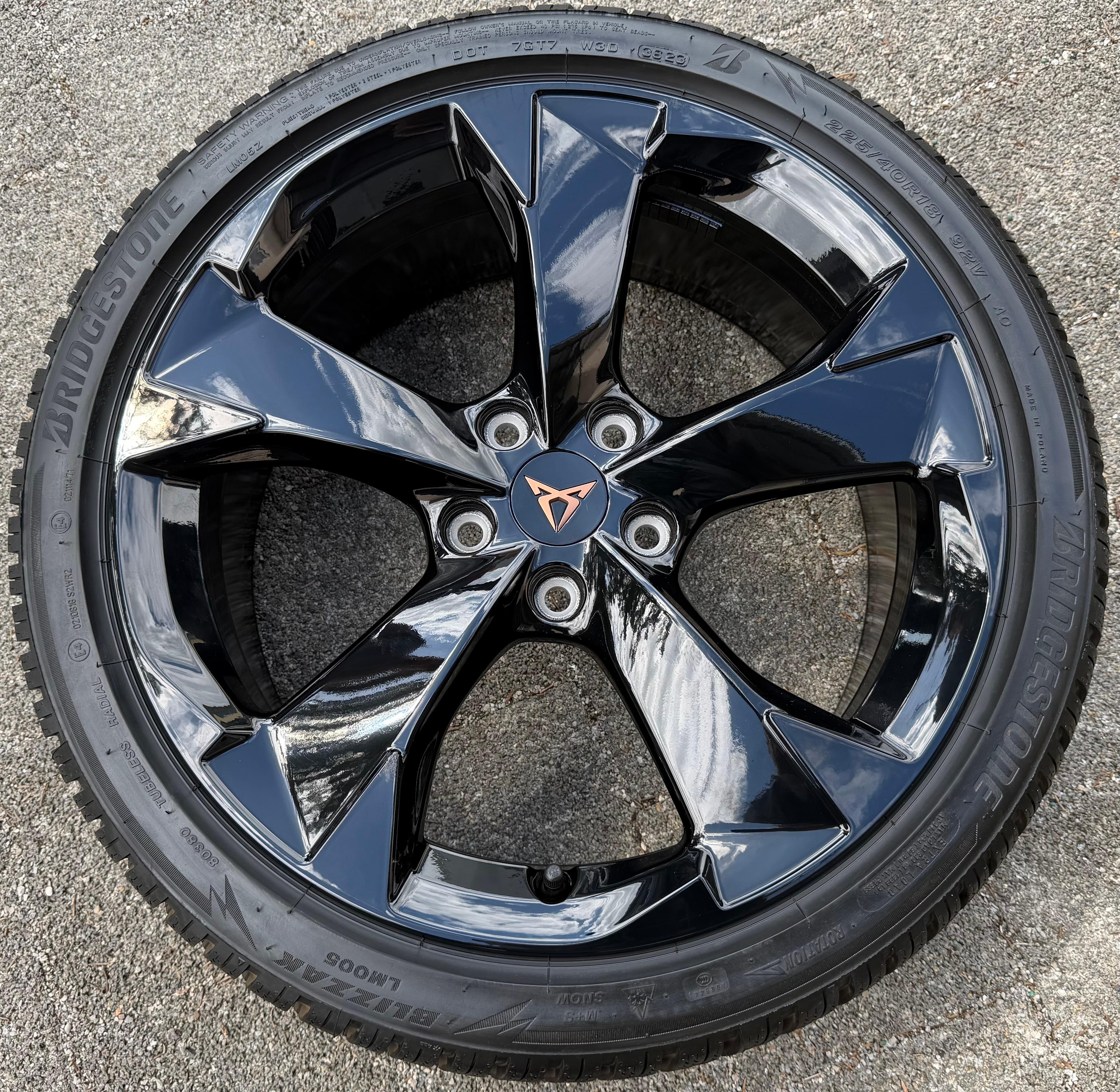 1 jante en aluminium d'origine 18 pouces SEAT CUPRA LEON LF 5F 5FA601025H 7,5x18 ET46 noire
