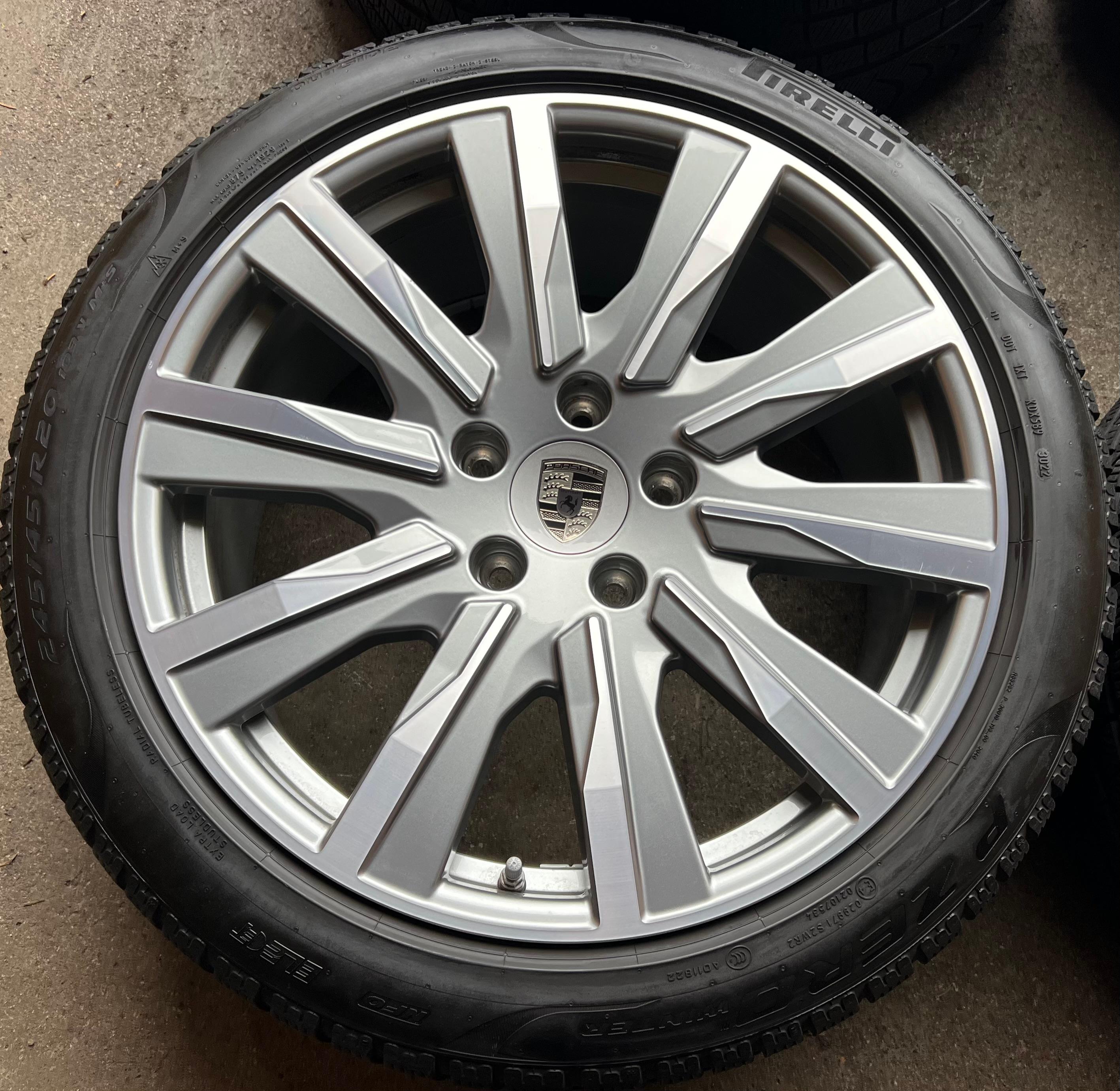 4 RUEDAS DE INVIERNO DE ALEACIÓN ORIGINALES DE 20" PARA PORSCHE TAYCAN TEQUIPMENT RDKS, ENVÍO GRATUITO