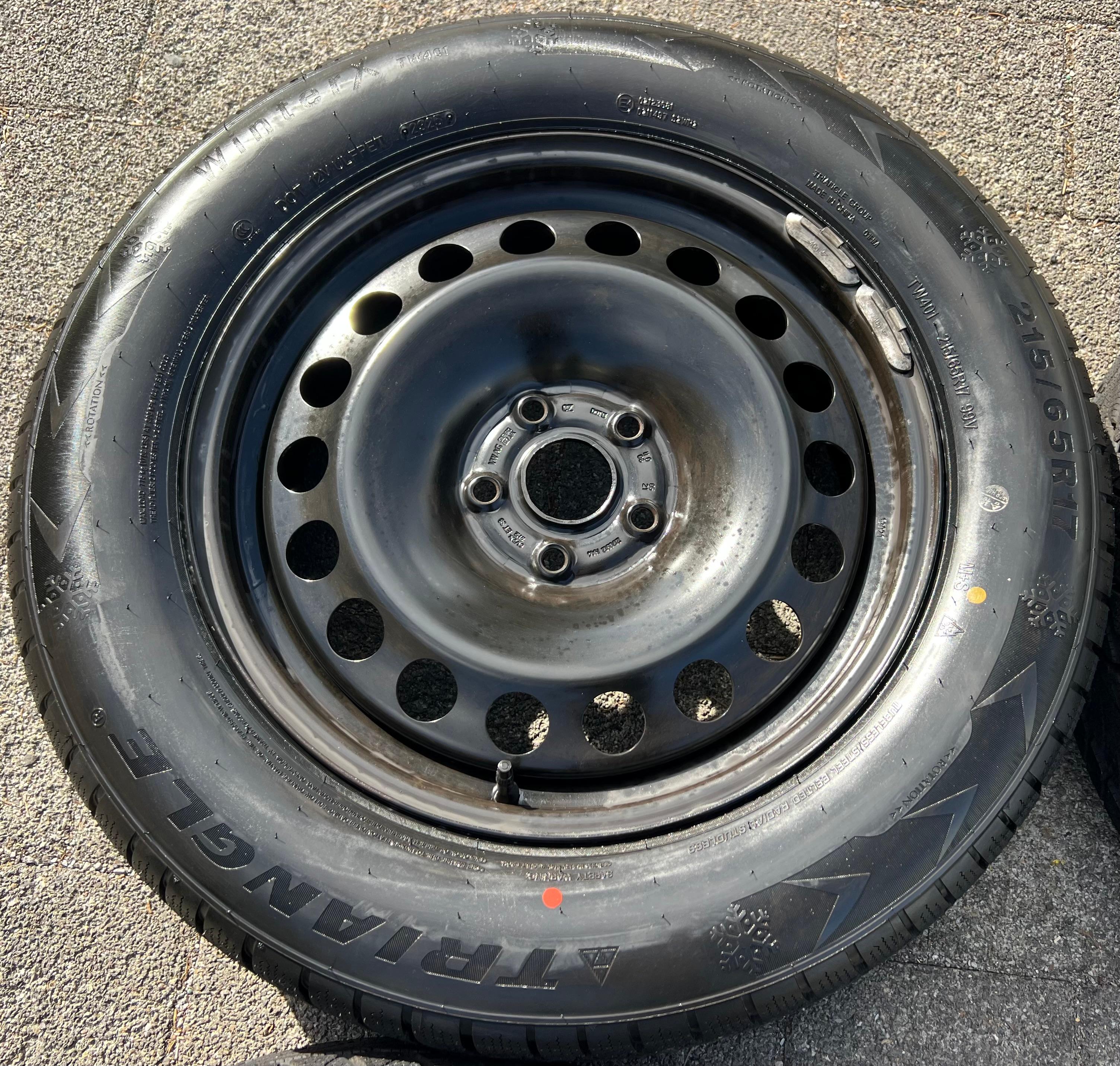 4 ruedas de invierno para Audi Q3, F3, SEAT Tarraco, Škoda Kodiaq y VW Tiguan II 5NA 215/65R17 99H, envío gratuito