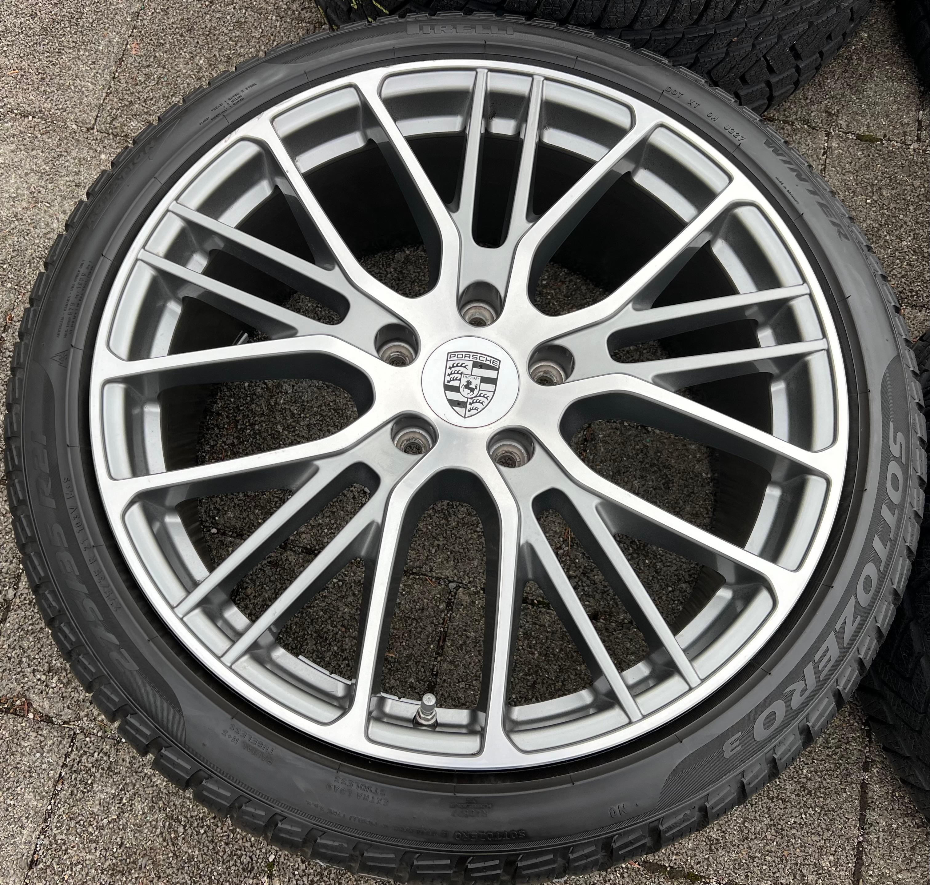 4 RUEDAS DE INVIERNO ORIGINALES DE ALEACIÓN DE 21" PARA PORSCHE PANAMERA 971, LLANTAS SPORT DESIGN EXCLUSIV