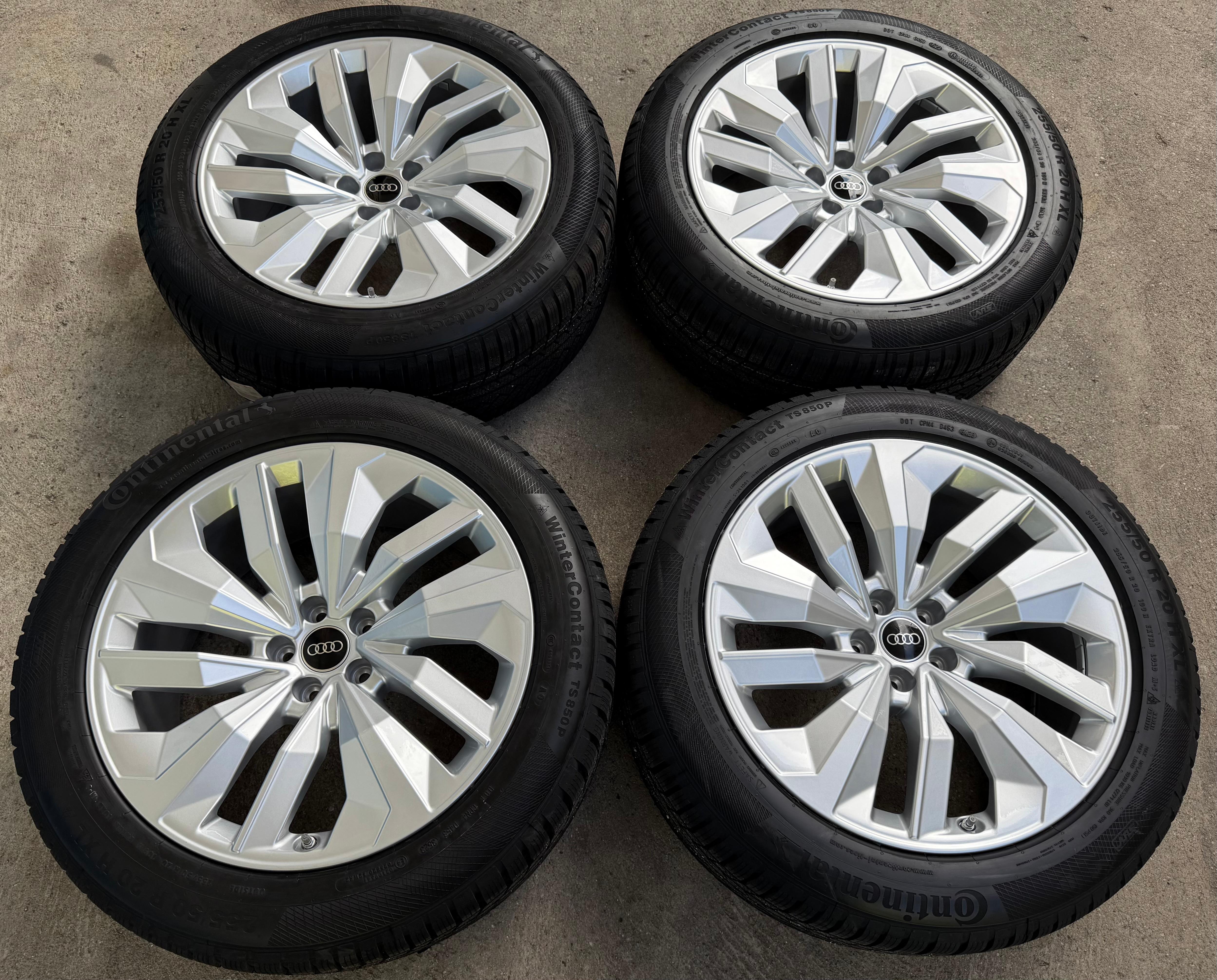 4 Original 20" Alu Winterräder Audi Q8 GE E-Tron 4KE601025N 255/50R20 109H Continental NEU