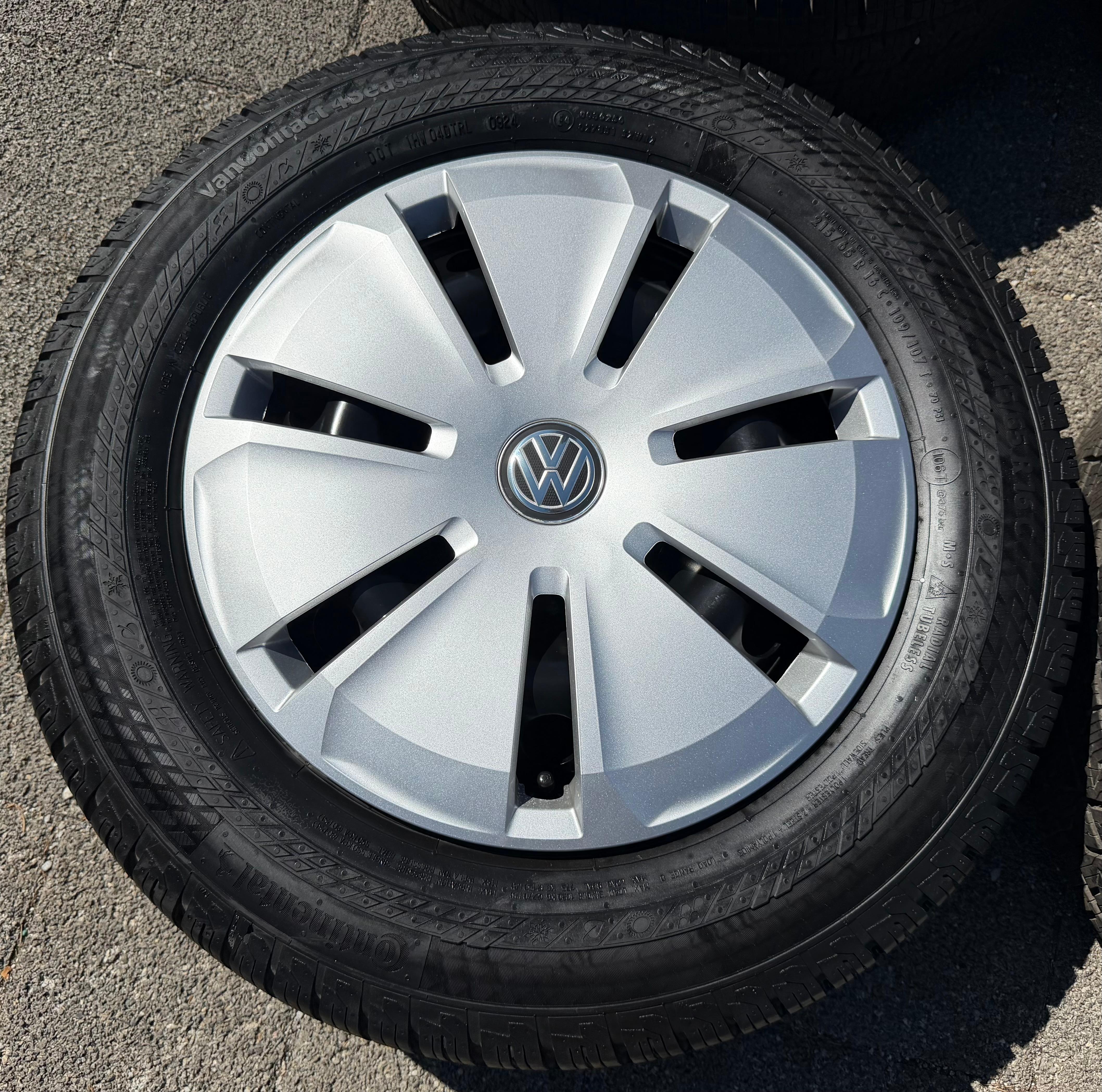 4 neumáticos para todas las estaciones para furgoneta VW T5 y T6, 215/65R16C 109/107T, Continental 2024, M+S