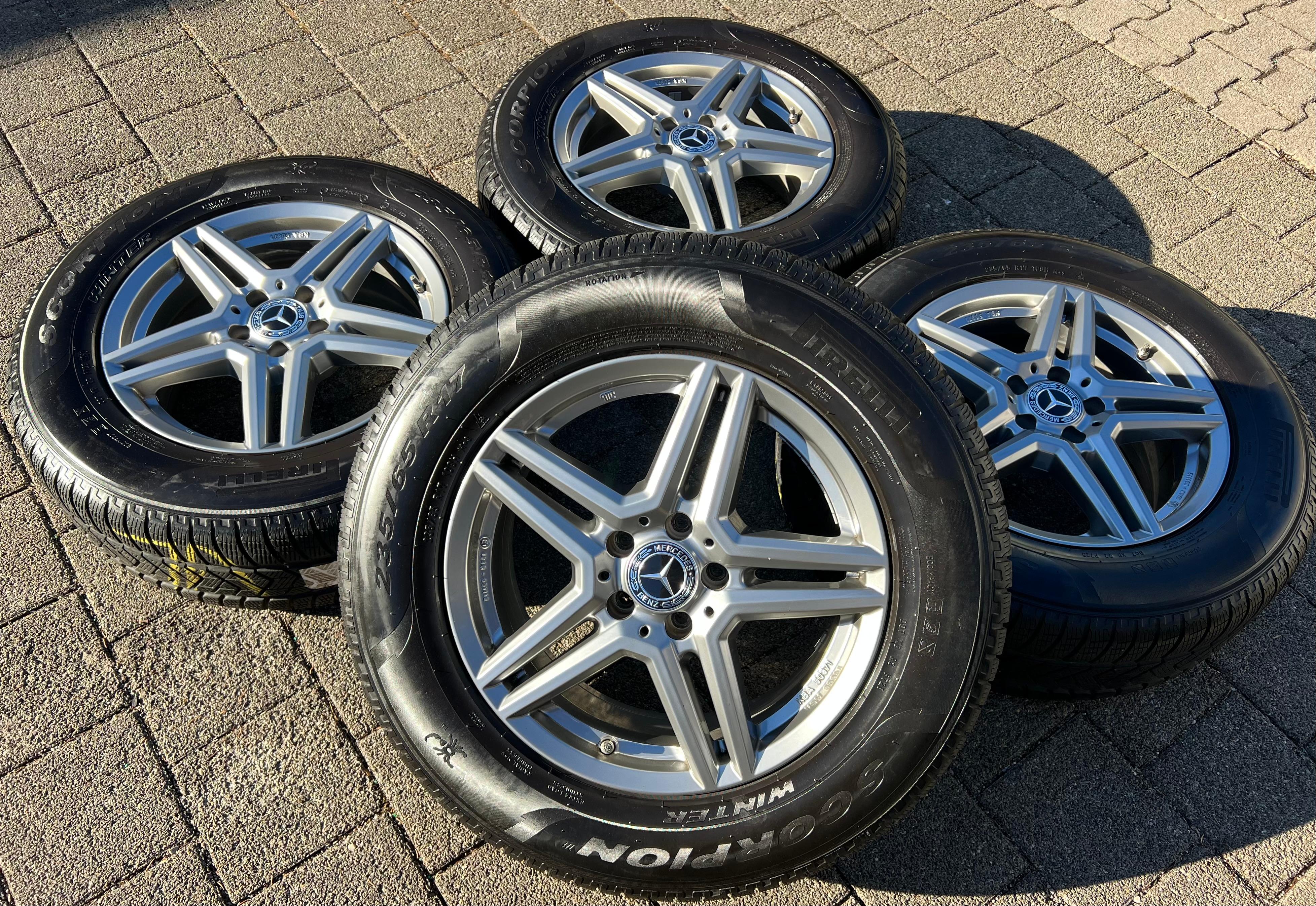 4 ALUMINIUM 17" WINTERWIELEN MERCEDES GLC 204X W253 235/65R17 108H RDKS 2021 GRATIS LEVERING