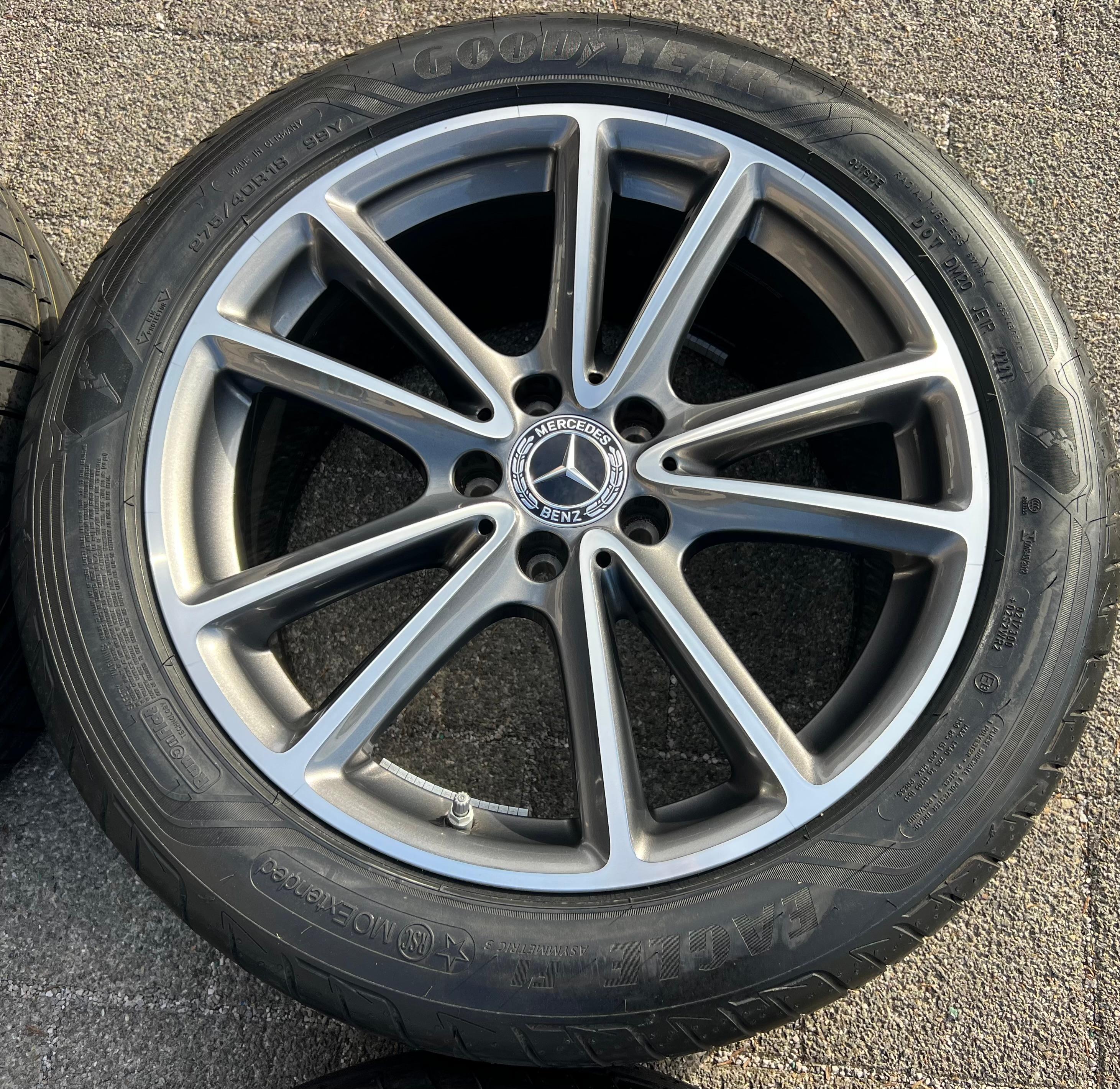 4 ORIGINAL 18" ALU SOMMERRÄDER MERCEDES CLS W257 C257 245/45R18 100V 275/40R18 99Y