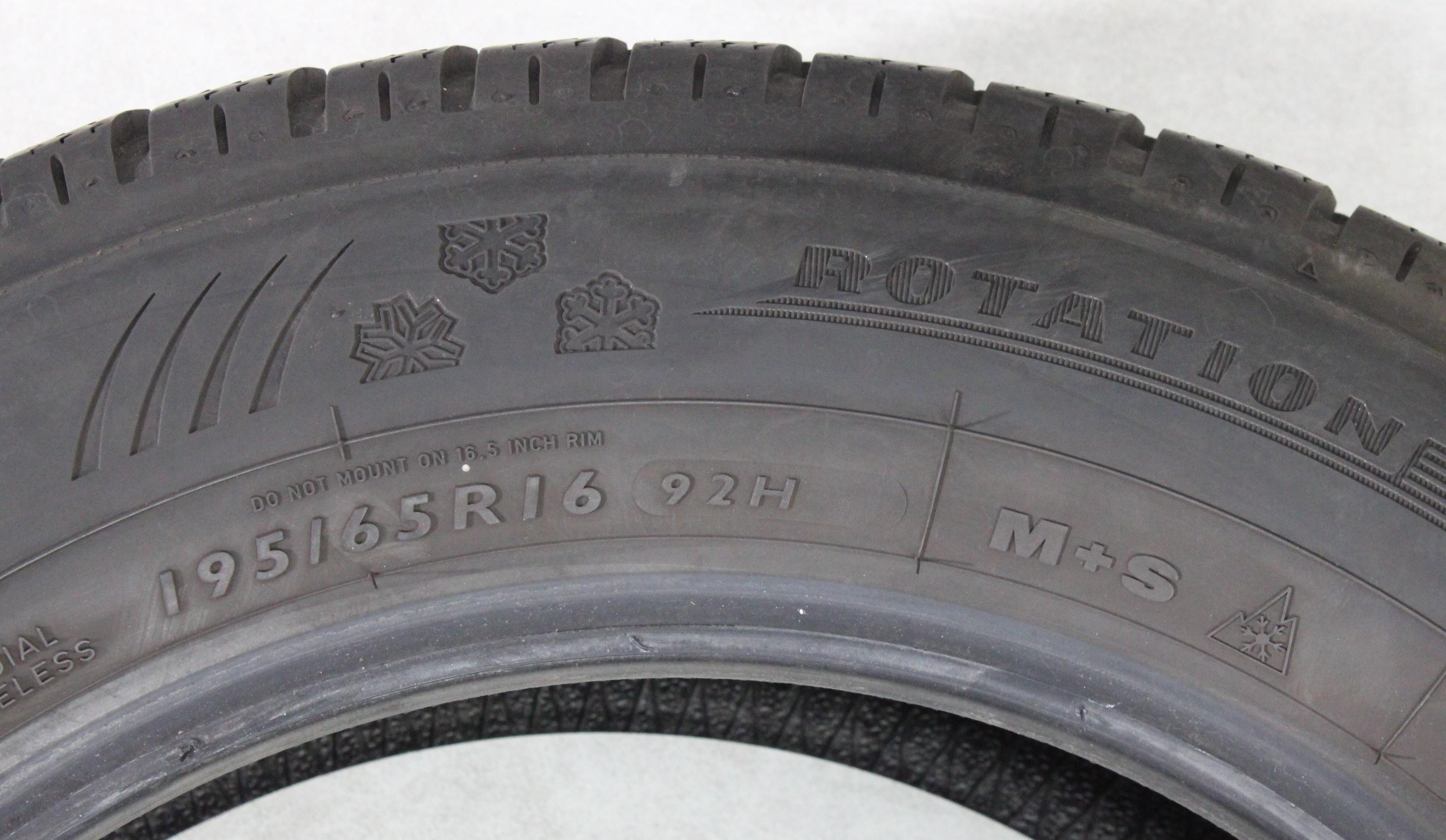 1 x 195/65R16 92H Winterreifen Dunlop SP Winter Sport 4D* 6mm 2017