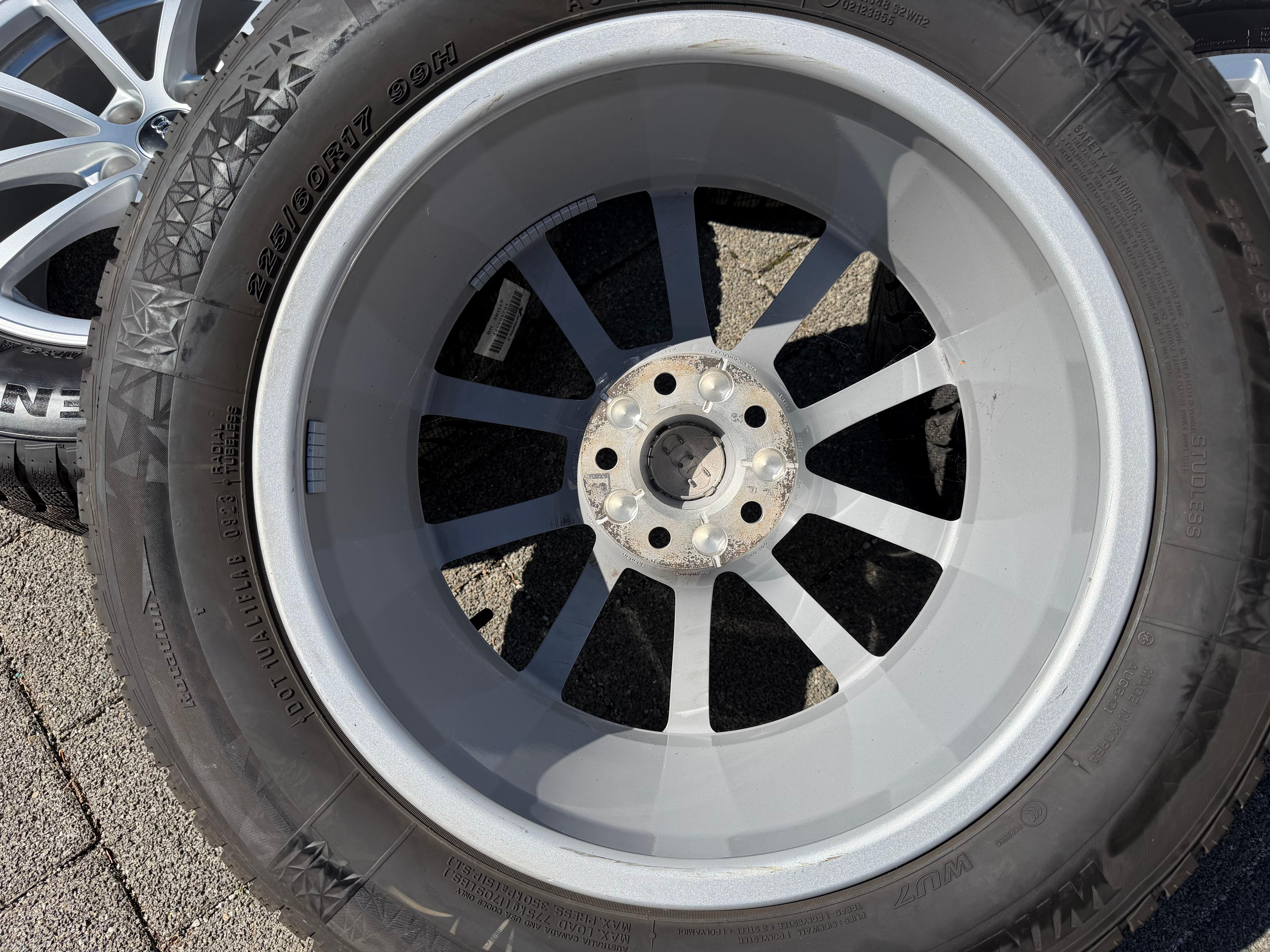 4 ruedas de invierno de aleación originales de 17" para Audi A6 4K C8 F2 225/60R17 99H 4K0601025 NEXEN