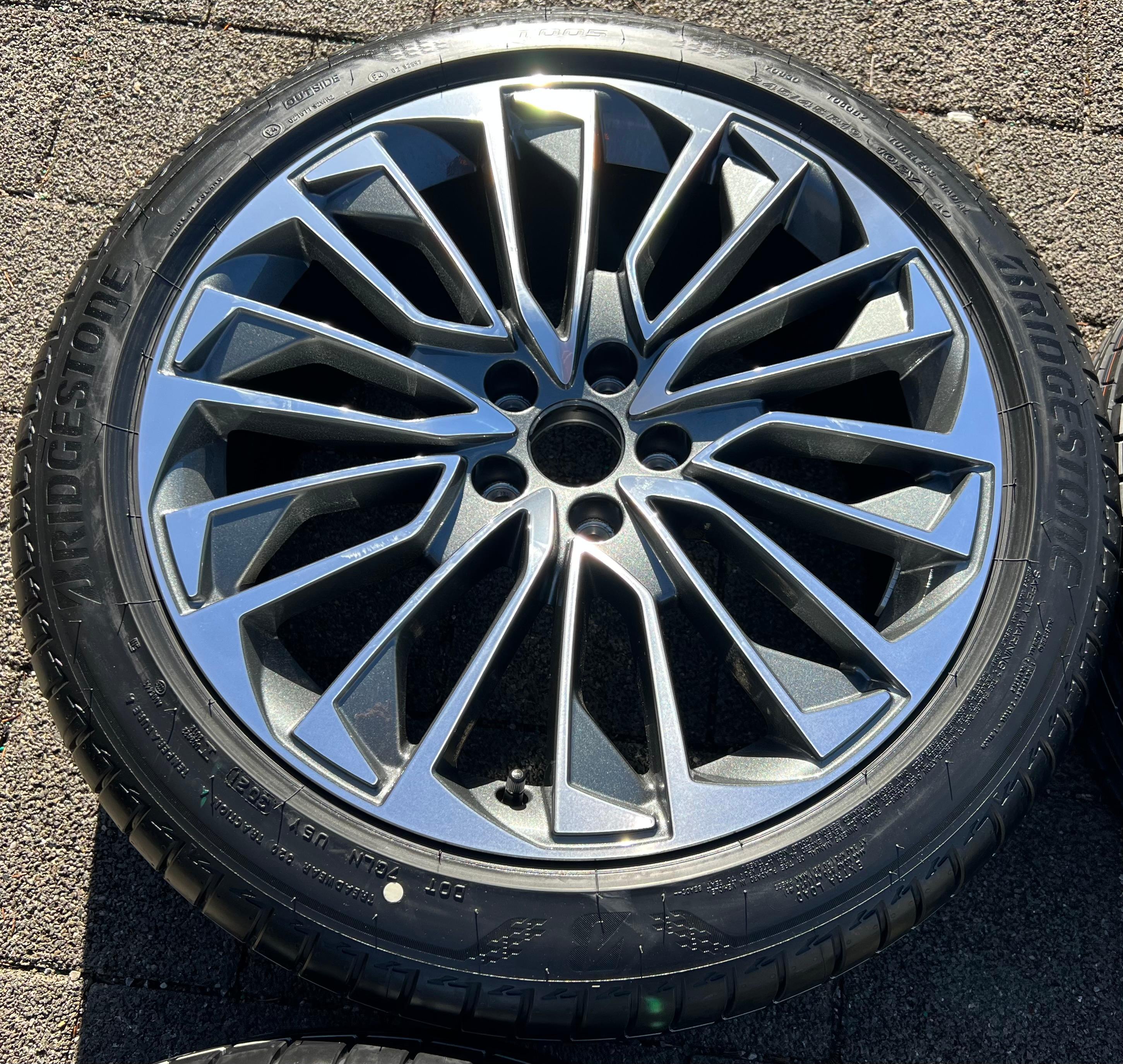 4 ORIGINAL 19" ALU SOMMERRÄDER AUDI A7 S7 4K 4K8601025T 245/45R19 102Y BRIDGESTONE