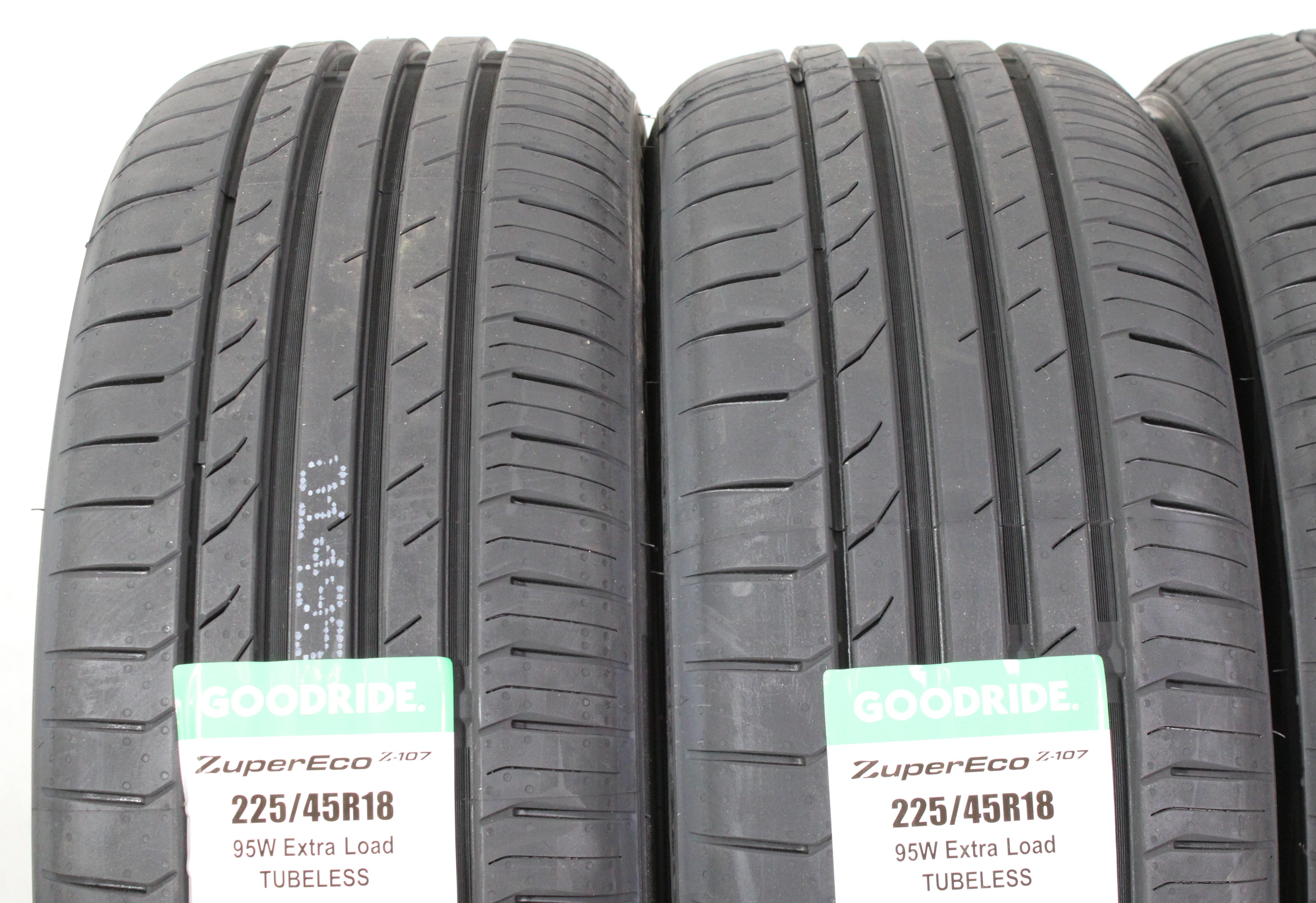 4 x 225/45R18 95W Pneus d'été Goodride ZuperEco Z-107 2024 NEUF