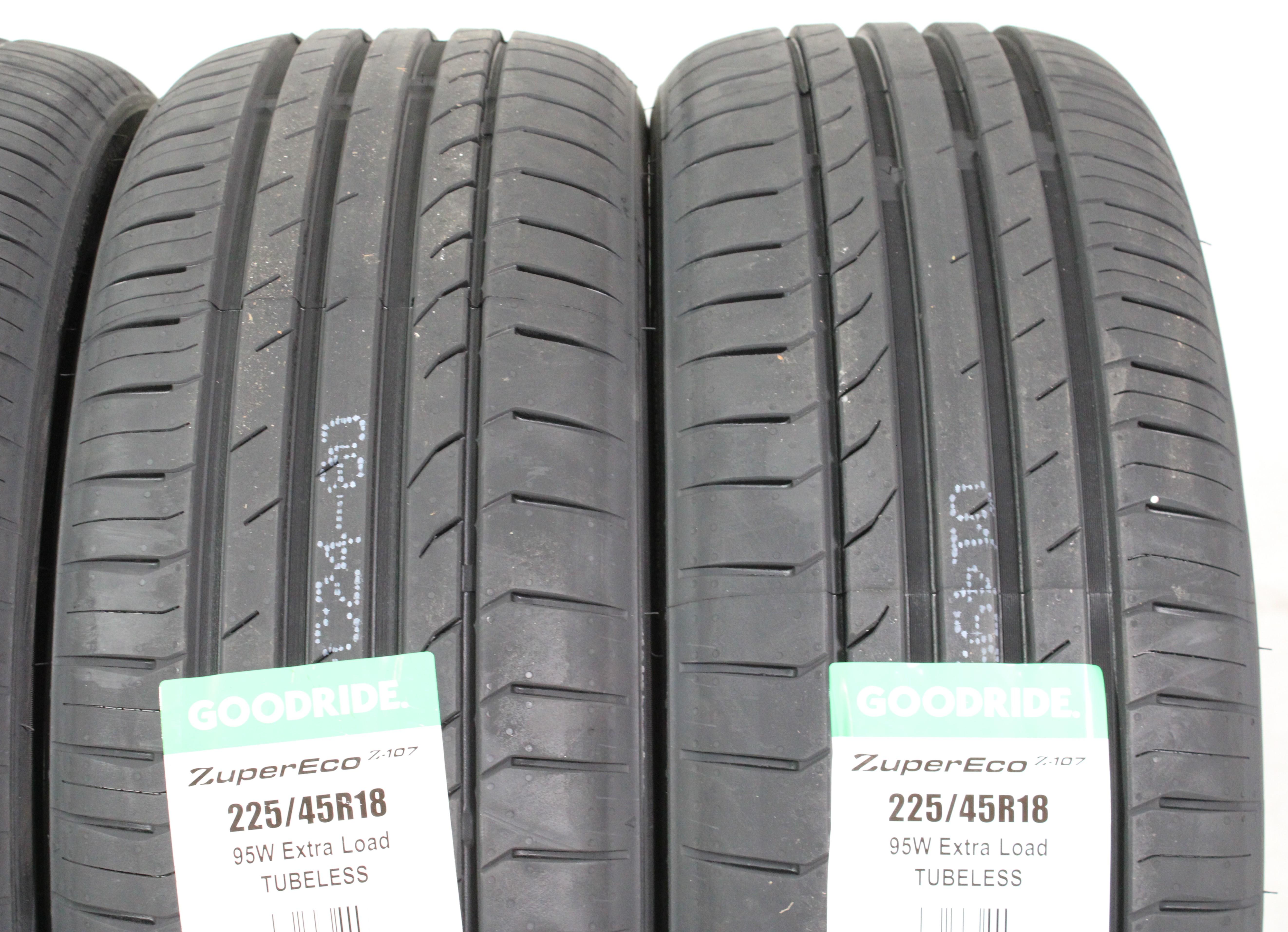 4 x 225/45R18 95W Pneus d'été Goodride ZuperEco Z-107 2024 NEUF