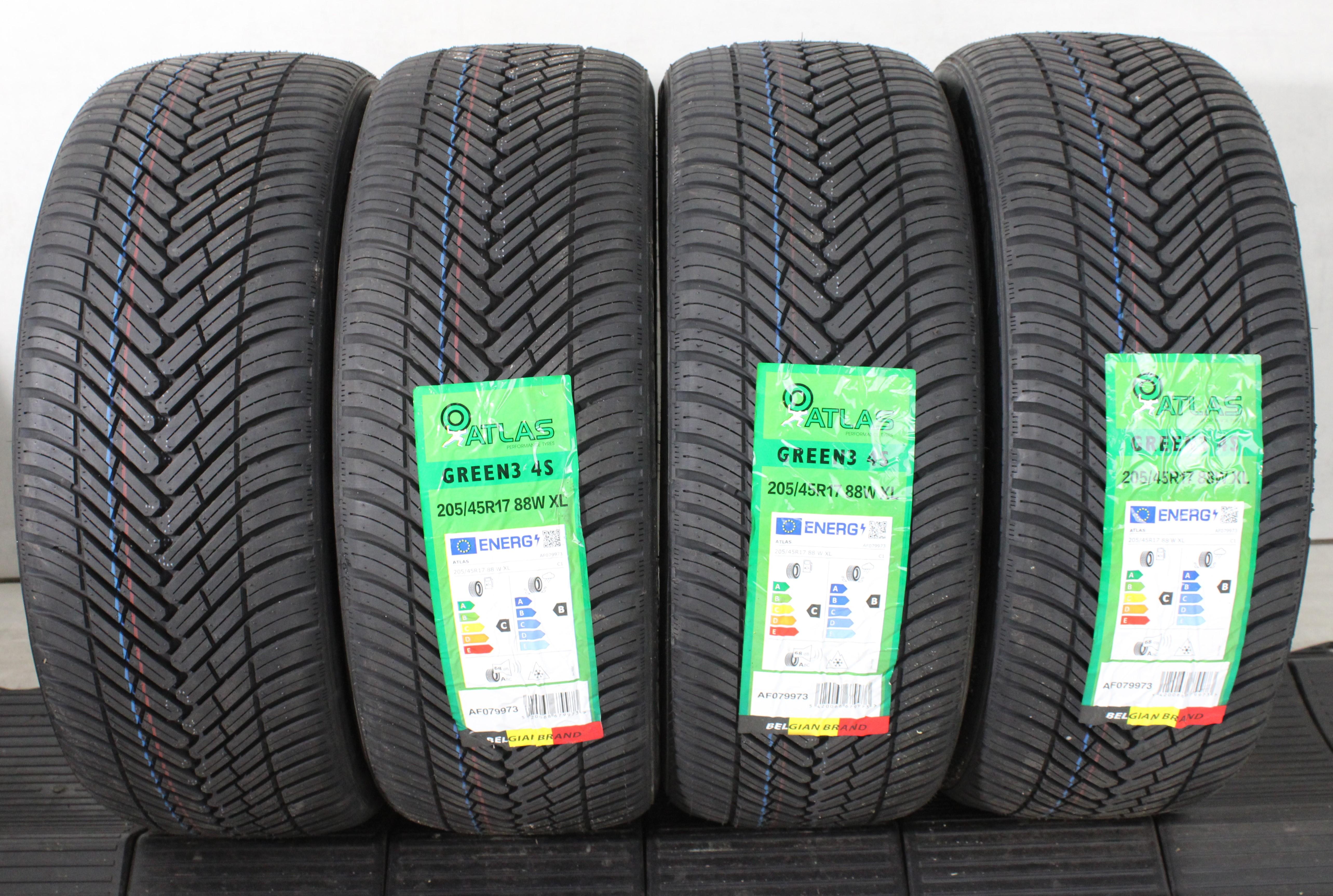 4 x 205/45R17 88W Ganzjahresreifen Atlas Green 4S 2025 XL