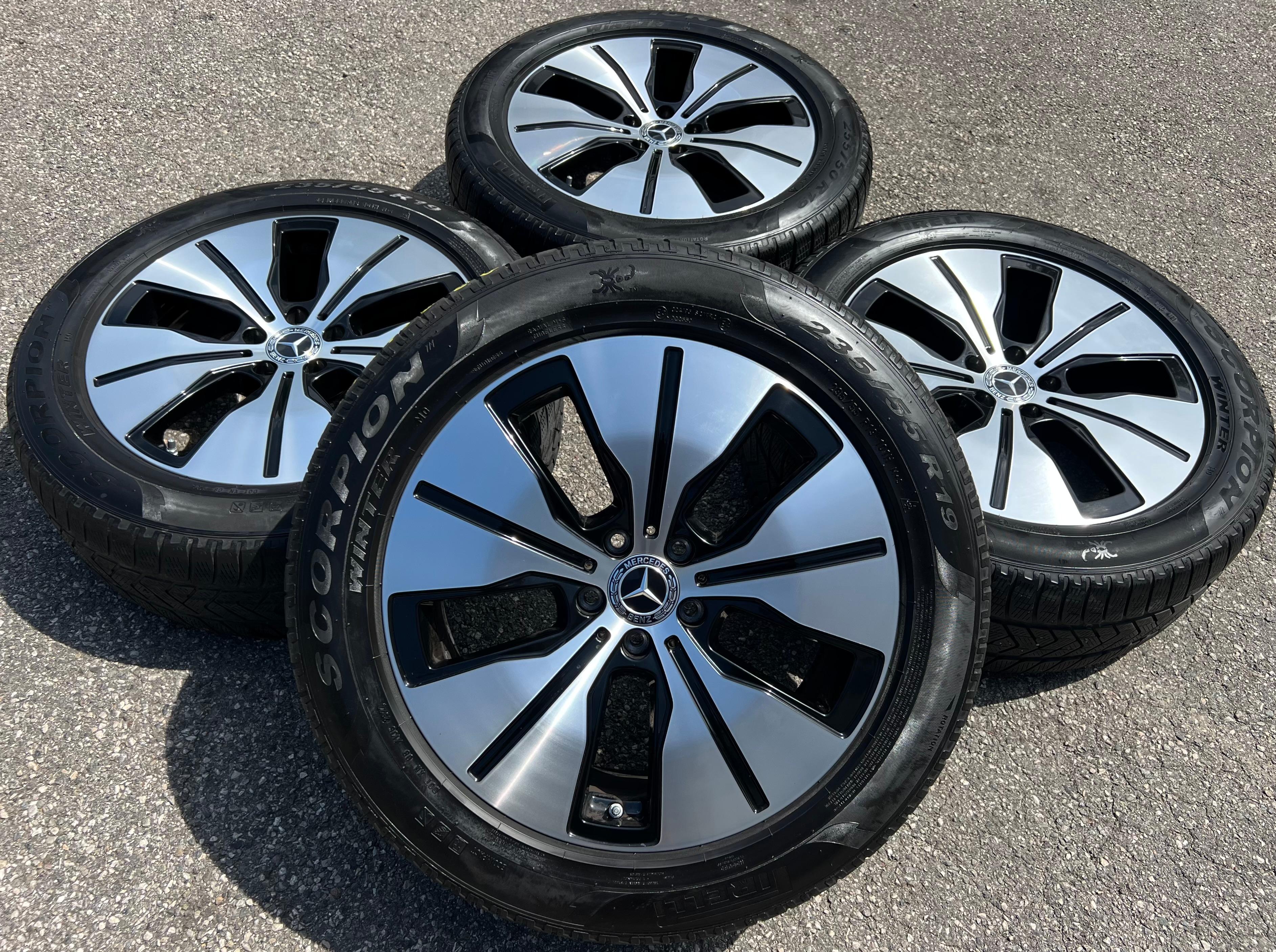 4 ORIGINAL 19" ALUFELGEN MERCEDES EQC N293 A2934011200 A2934010100 7,5x19 8x19