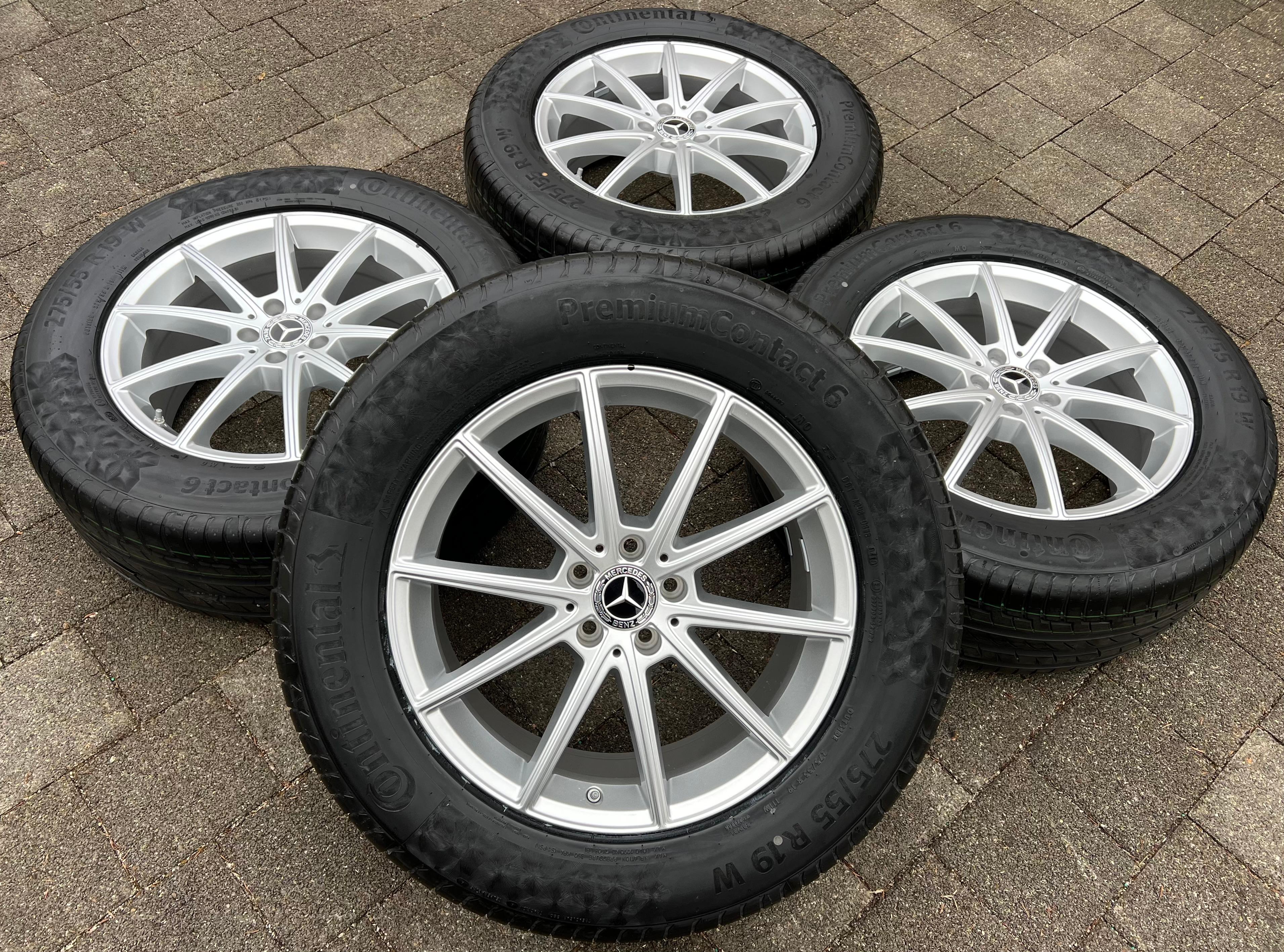 4 ORIGINAL 19" ALU SOMMERRÄDER MERCEDES GLE C167 V167 A1674010500 275/55R19 111W