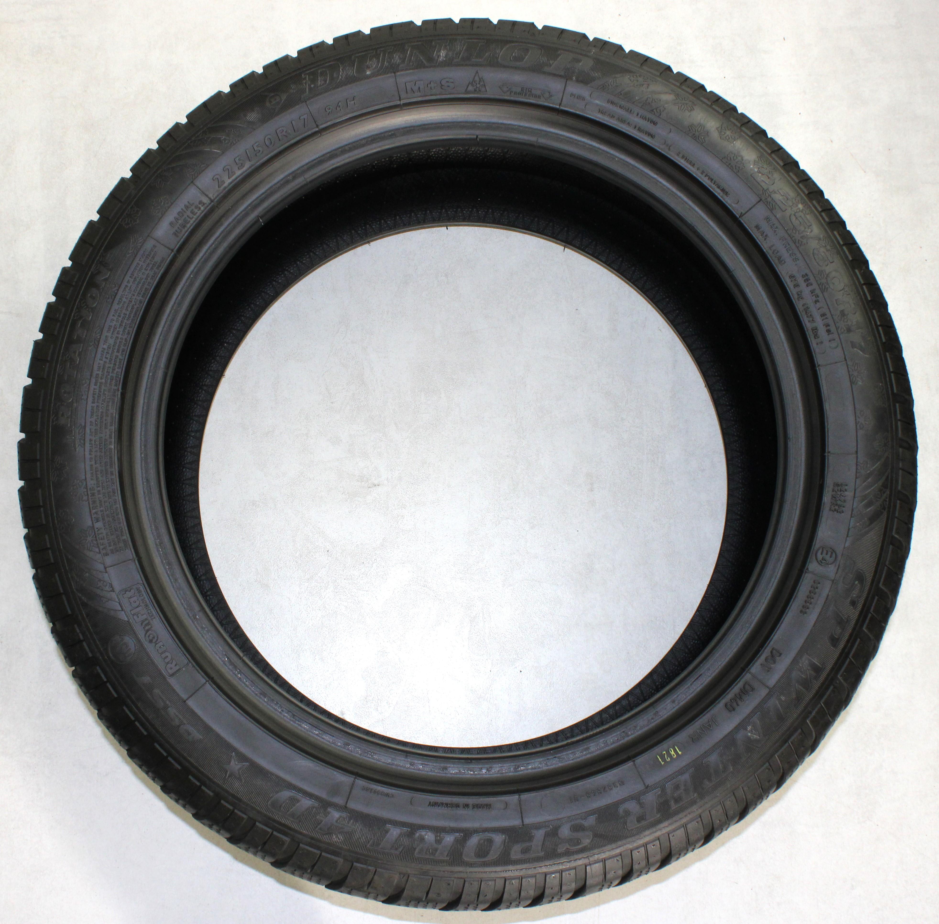 2 x 225/50R17 94H Winterreifen Dunlop SP Winter Sport 4D DSST* Runflat 5-5,5mm 2021