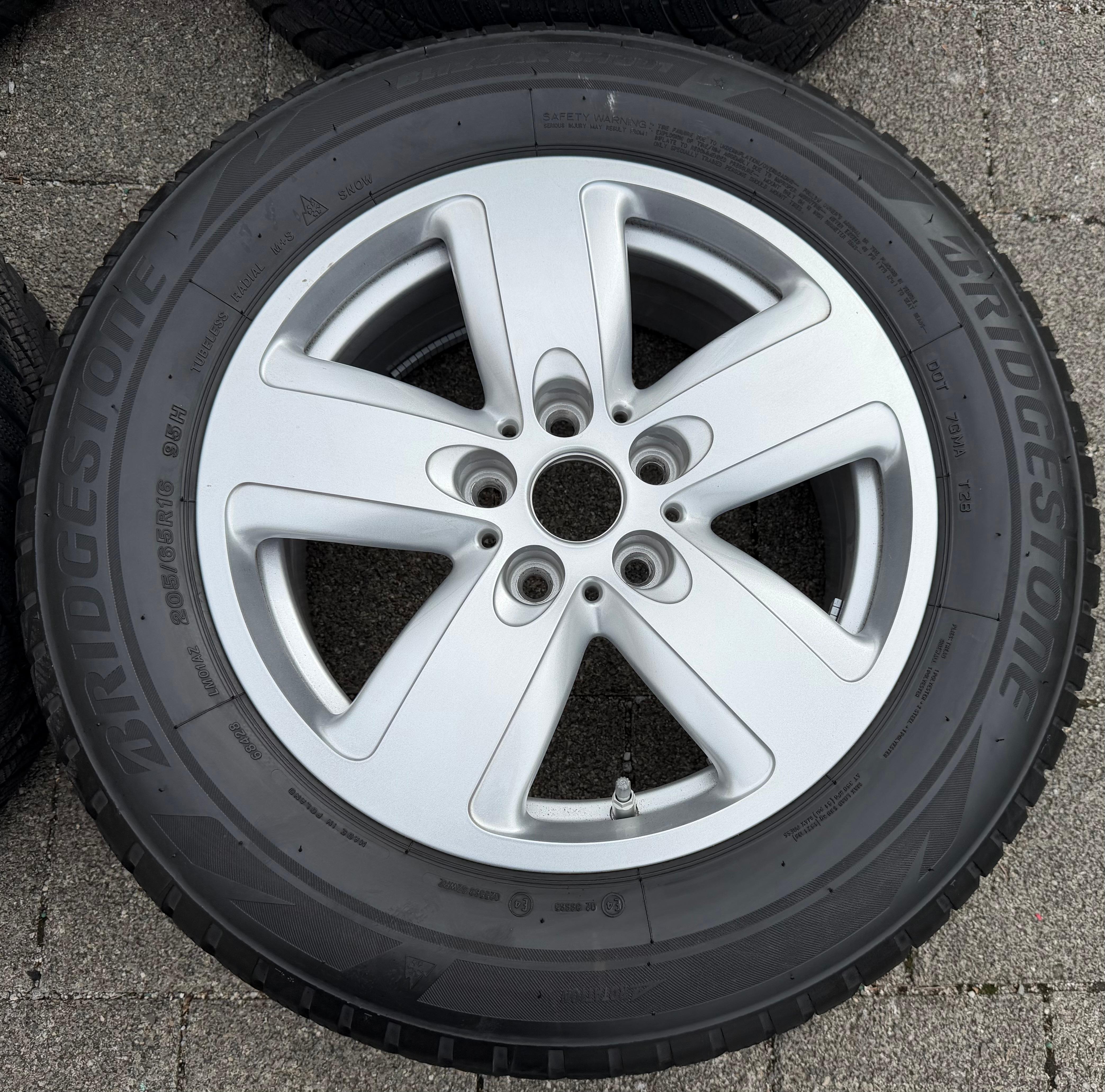4 ORIGINAL ALU WINTERRÄDER MINI COUNTRYMAN F60 FMX 205/65R16 95H 6856029 RDKS