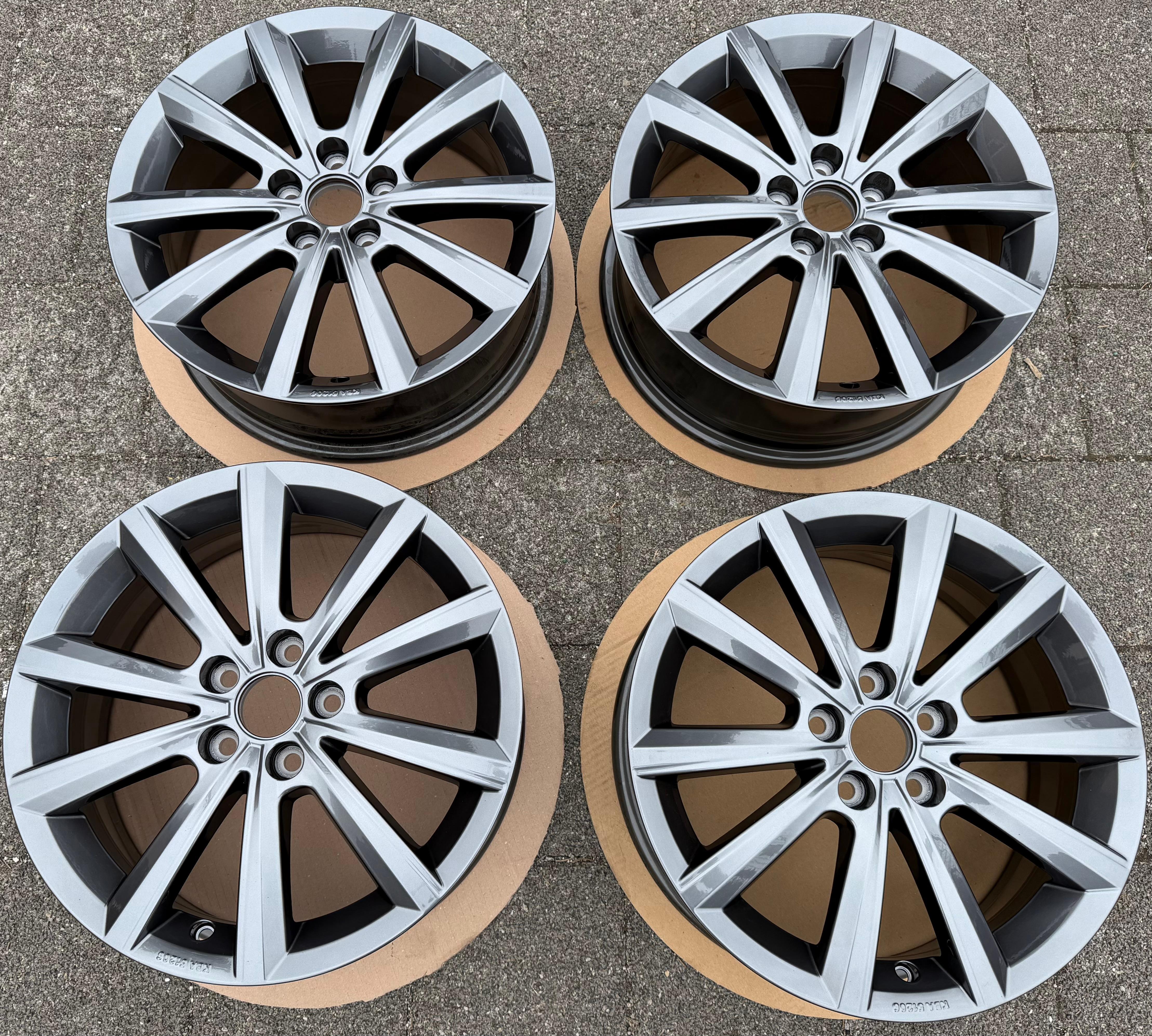 4 originele 16" aluminium velgen VW Polo IV 6 AW1 2G0601025AF 6x16 ET45 Merano NIEUW