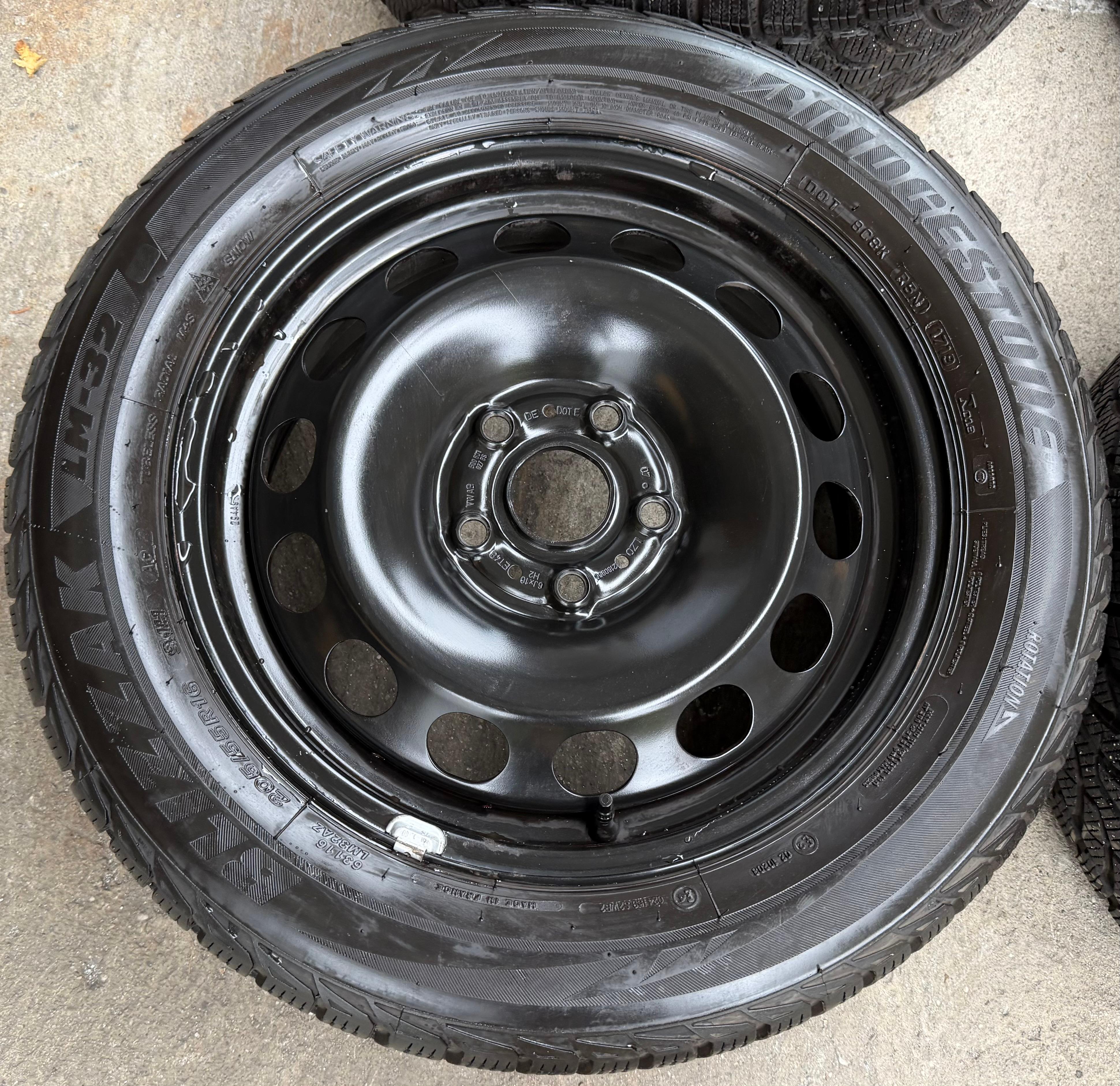 4 Winterräder VW Golf 7 Audi A3 8V Seat Leon 5F Skoda Octavia 5E 205/55R16 91H Bridgestone