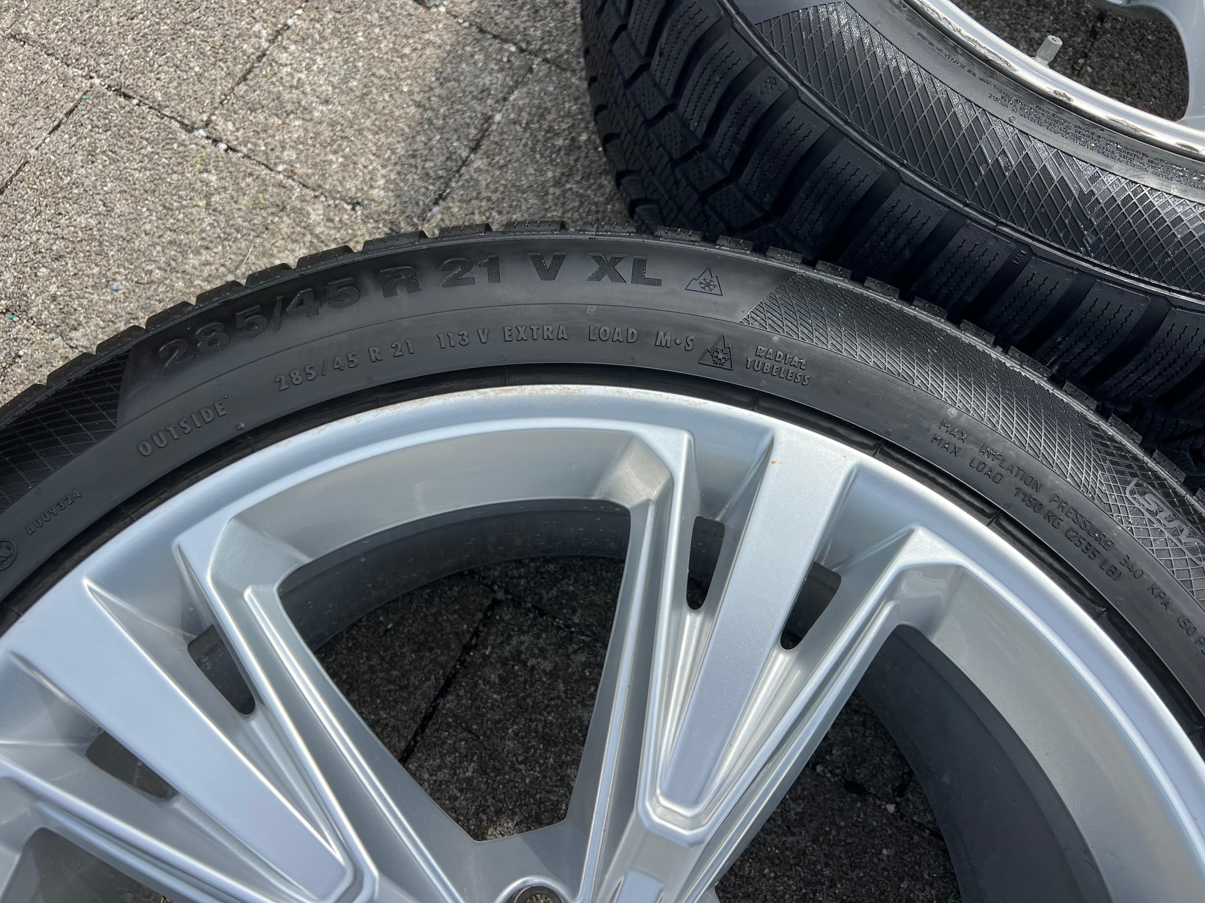4 ORIGINAL 21" ALU WINTERRÄDER AUDI Q8 SQ8 4M 4M8601025H 285/45R21 113V CONTINENTAL FREIHAUS