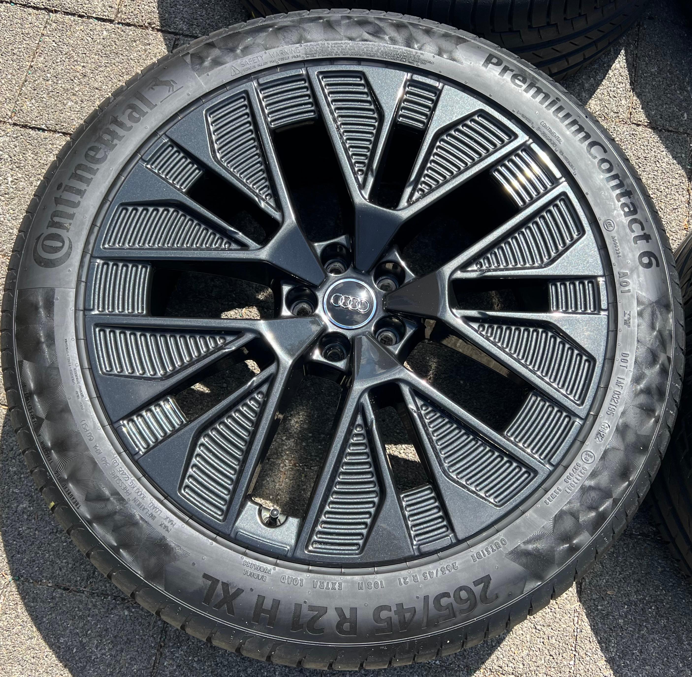 4 ORIGINAL 21" ALU SOMMERRÄDER AUDI E-TRON Q8 GEN 4KE601025AE 265/45R21 108H FREIHAUS