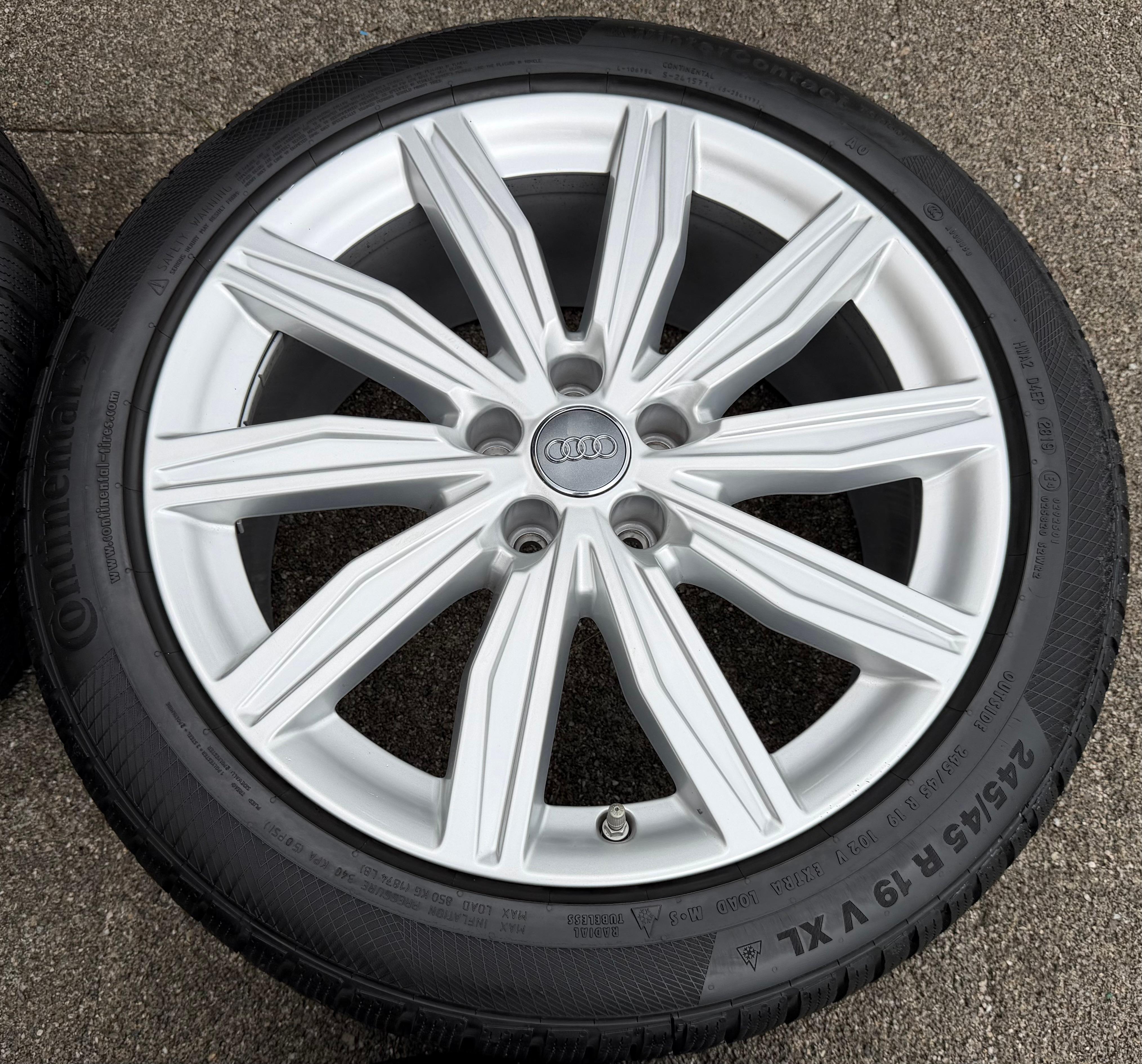 4 roues hiver complètes en aluminium d’origine 19" Audi A6 S6 C8 4K 4K0601025M 245/45R19 102V RDKS